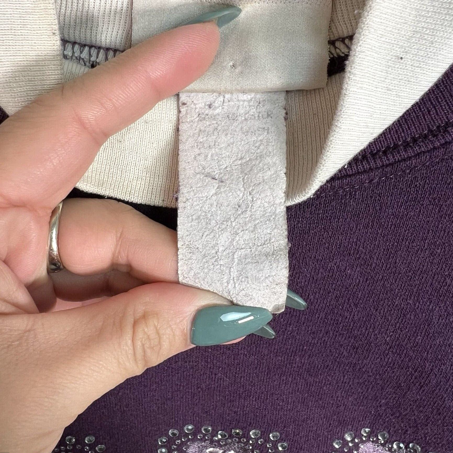 Vintage VINTAGE Decorated Originals Faith Hope Love Sweatshirt Womens Small Purple Size S / US 4 / IT 40 - 6 Thumbnail
