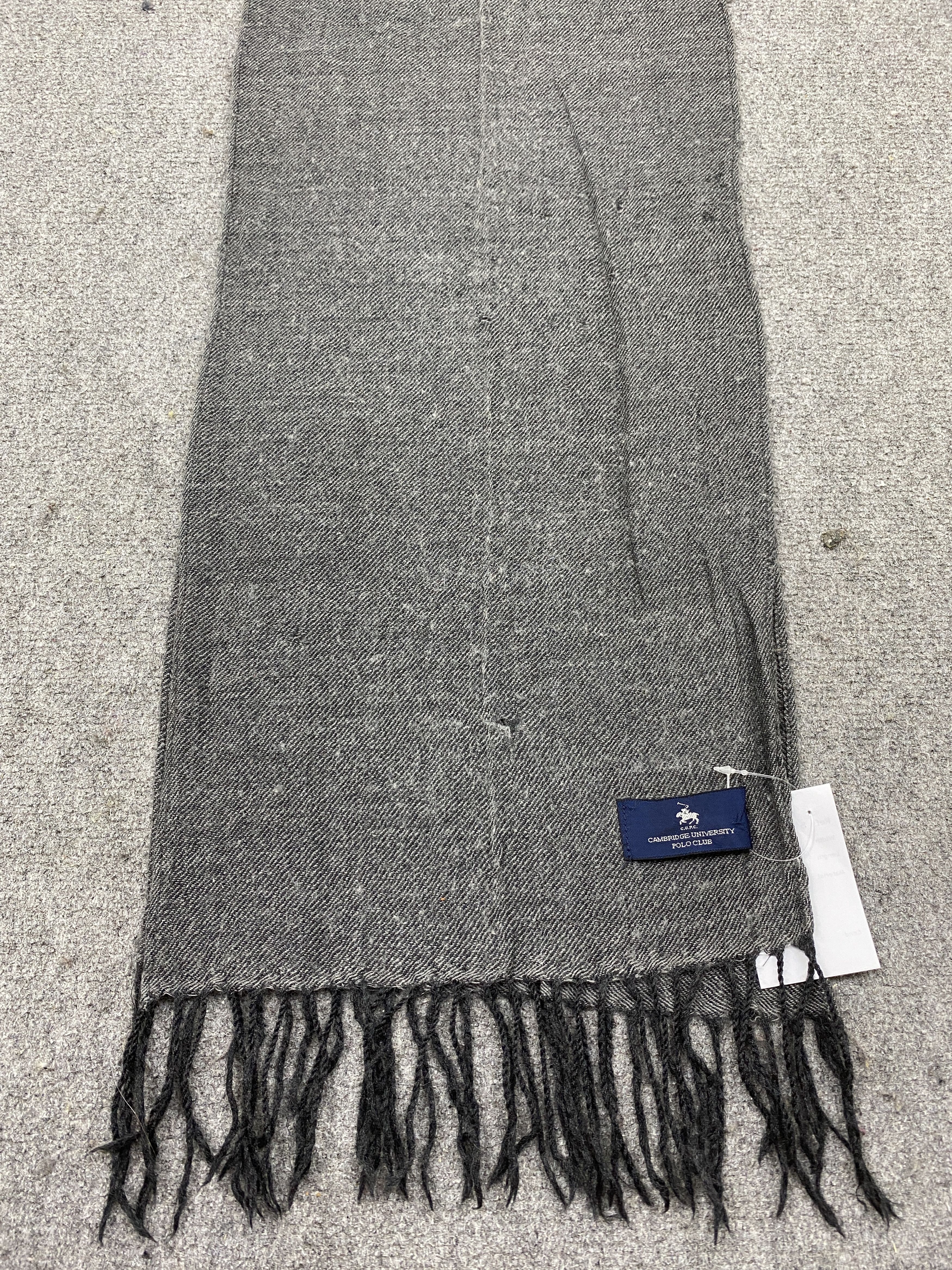 Vintage Cambridge University Polo Club Wool Scarf Muffler SC0240 Size ONE SIZE - 3 Thumbnail