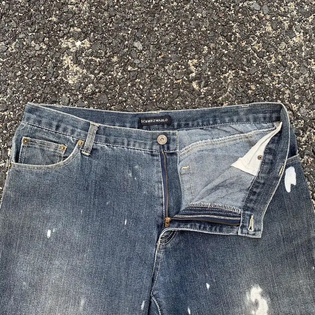 Edition Japan SCHWRZWARLD JAPAN Jeans Bleach 34x30 Faded Denim Baggy Pants Size US 34 / EU 50 - 9 Thumbnail