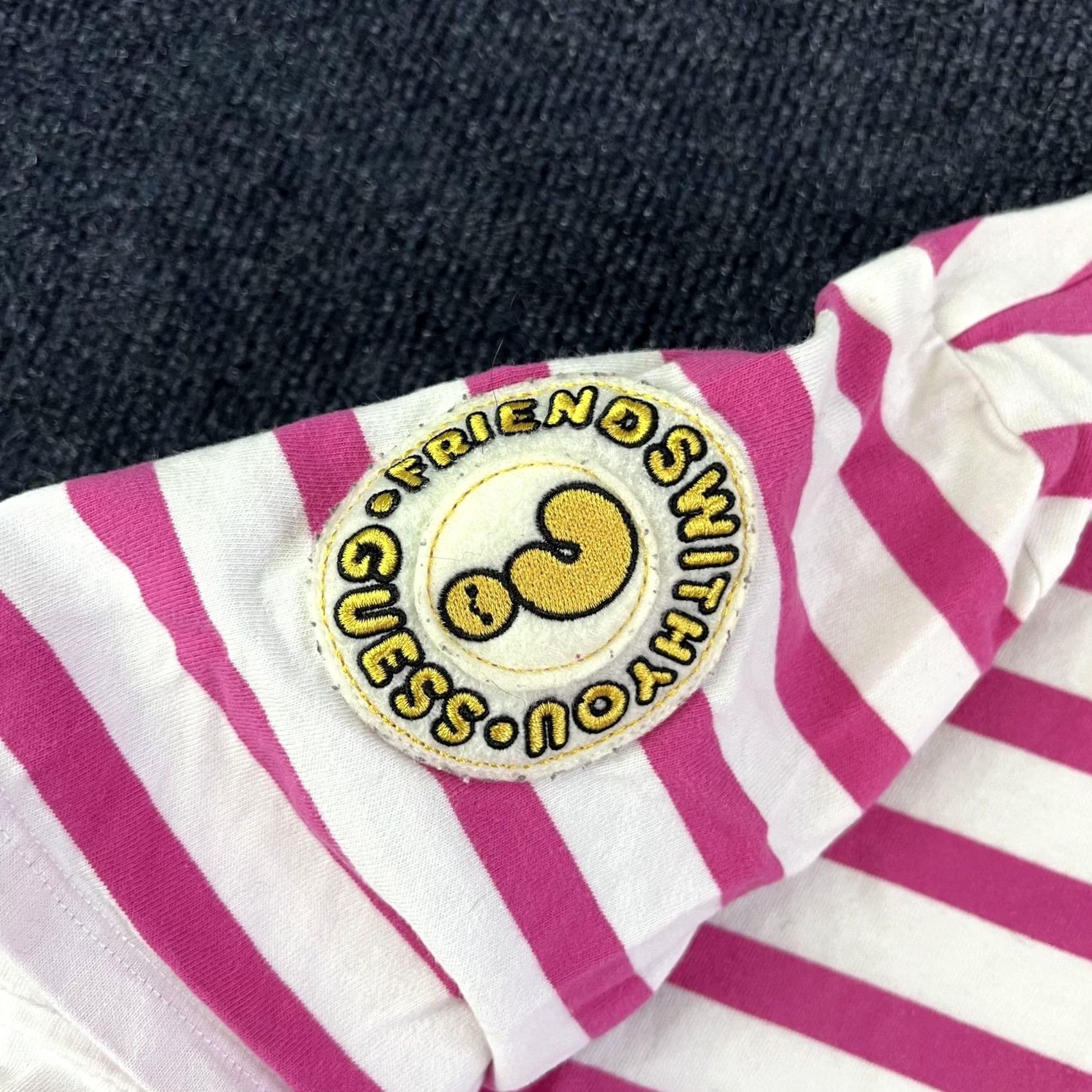 Guess Guess FriendsWithYou Shirt Mens Medium Pink Stripe Cloud Graphic Tee T-Shirt Size US M / EU 48-50 / 2 - 3 Thumbnail