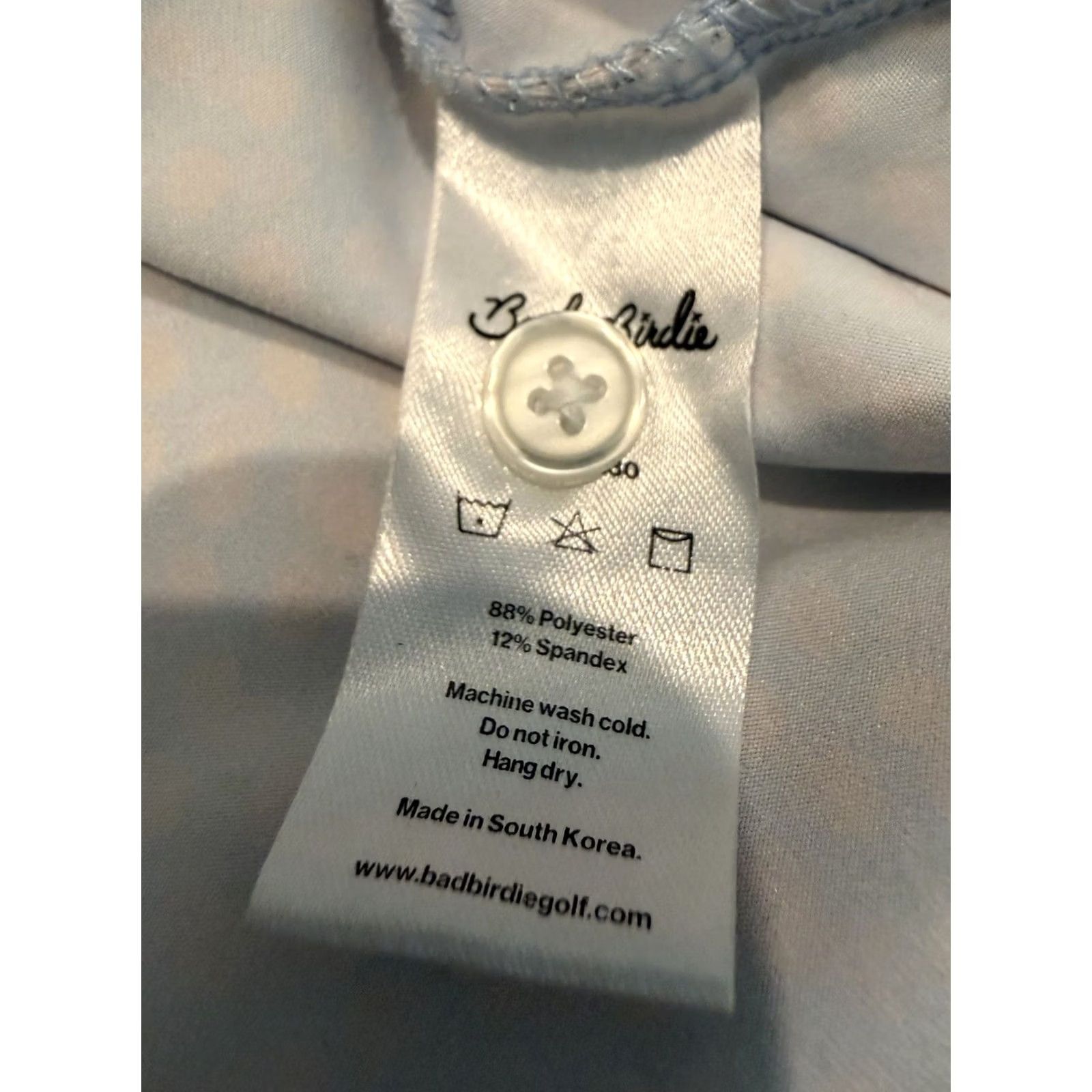 Vintage Bad Birdie Polo Shirt Mens Small Short Sleeve Stretch Golf Blue Infinity Size US S / EU 44-46 / 1 - 6 Thumbnail