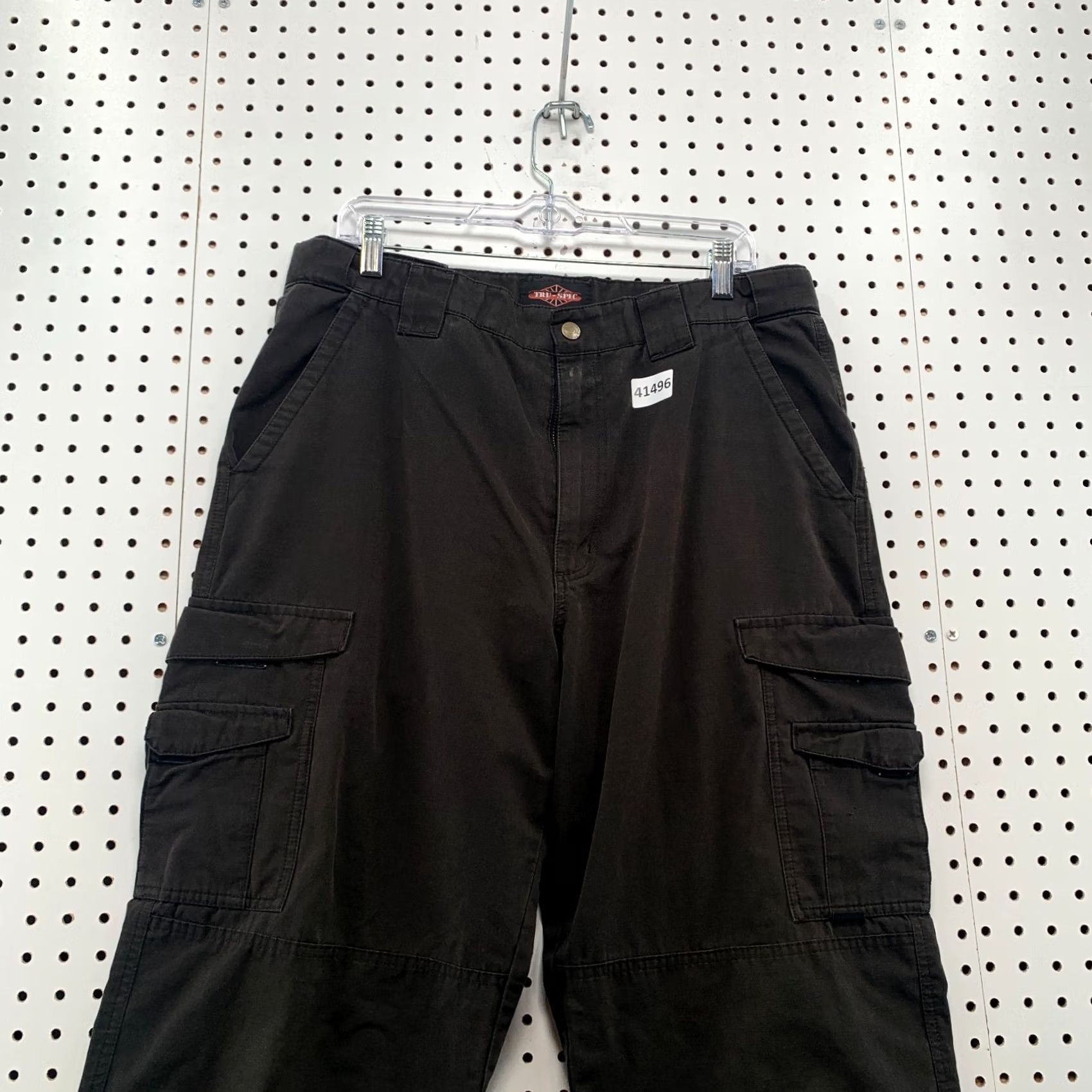 Vintage Tru Spec Cargo Pants Men 36x31 Black Utility Pockets Cargo Pants Mens 36 Inseam 31 Flat Front Canvas Size US 36 / EU 52 - 7 Thumbnail