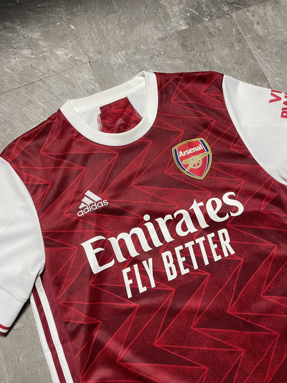 Adidas Arsenal London 2020 2021 Home Shirt Jersey Football #7 Saka Size US M / EU 48-50 / 2 - 3 Thumbnail