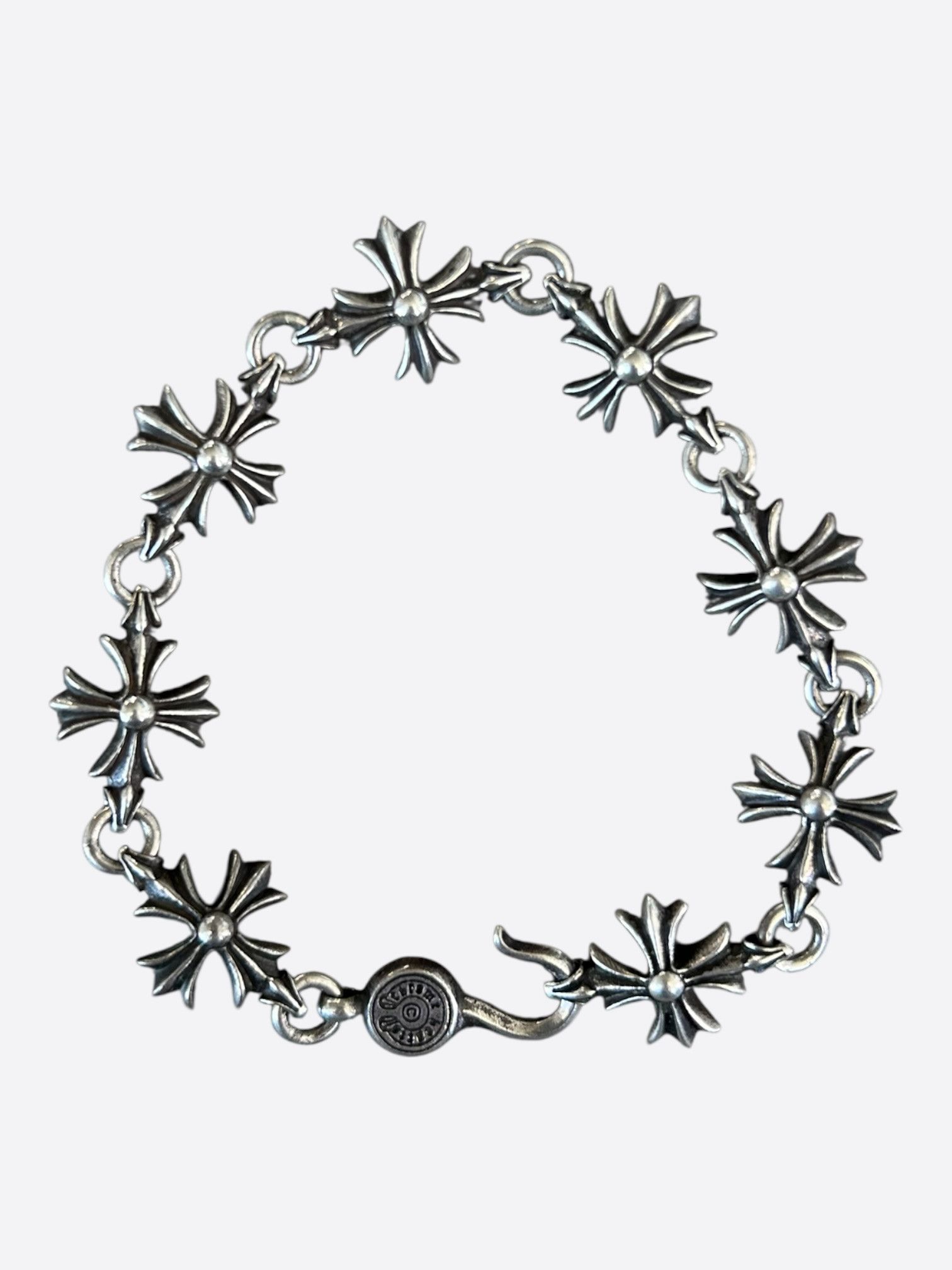 Chrome Hearts Chrome Hearts Silver Cut Out Cross Plus Bracelet Size ONE SIZE - 1 Thumbnail