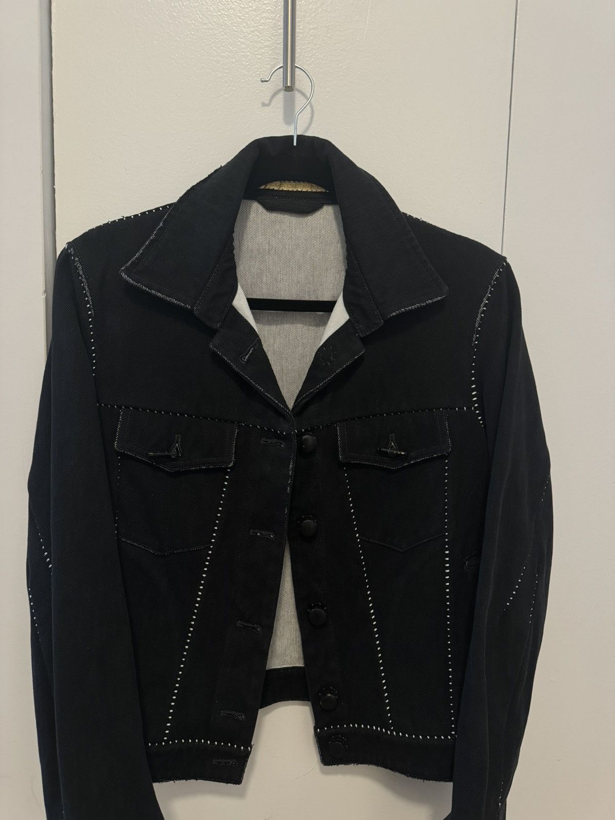 Carol Christian Poell Dark blue denim jacket Size S / US 4 / IT 40 - 2 Thumbnail