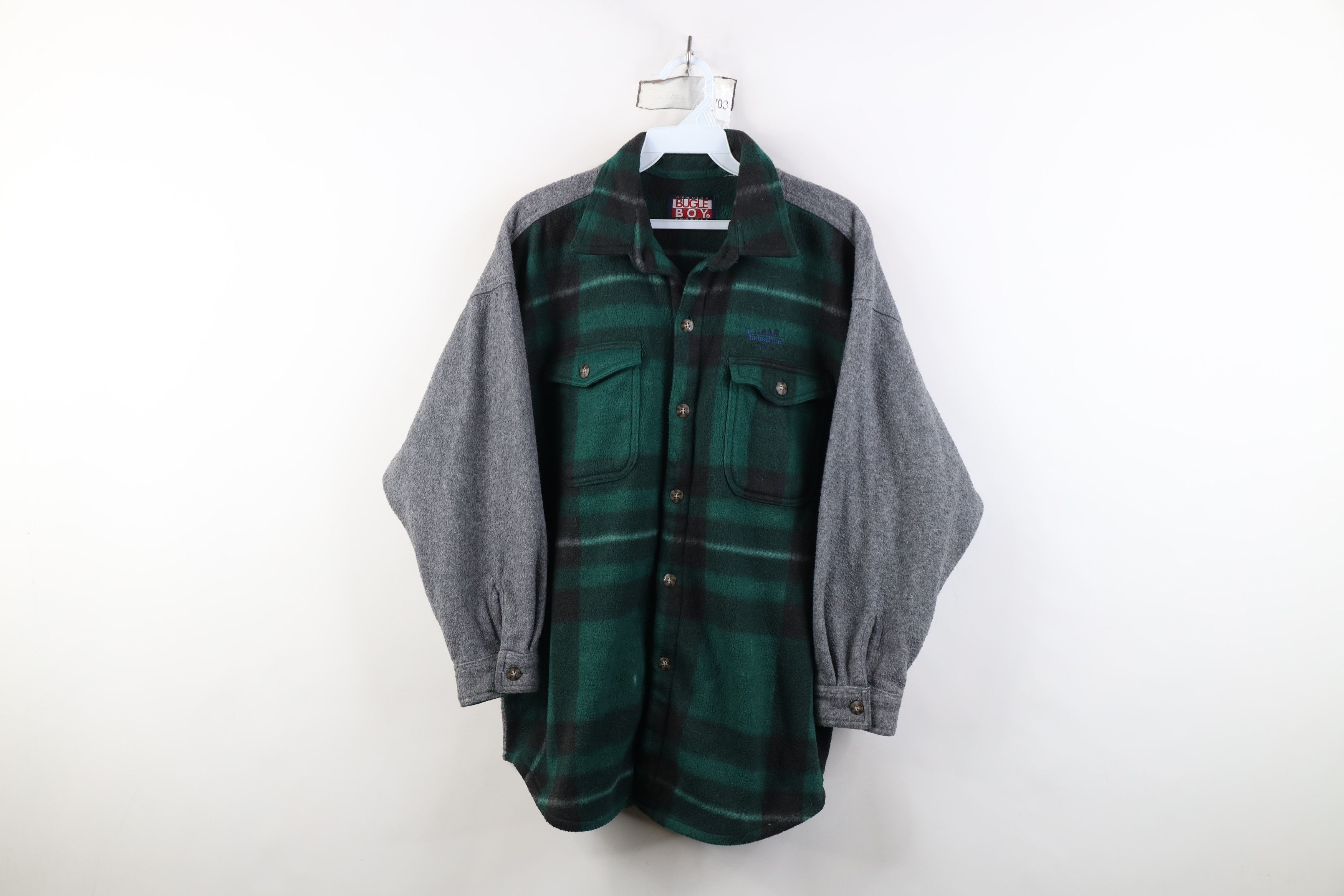 Vintage Vintage 90s Streetwear Fleece Button Shirt Jacket Jac Size M / US 6-8 / IT 42-44 - 1 Thumbnail