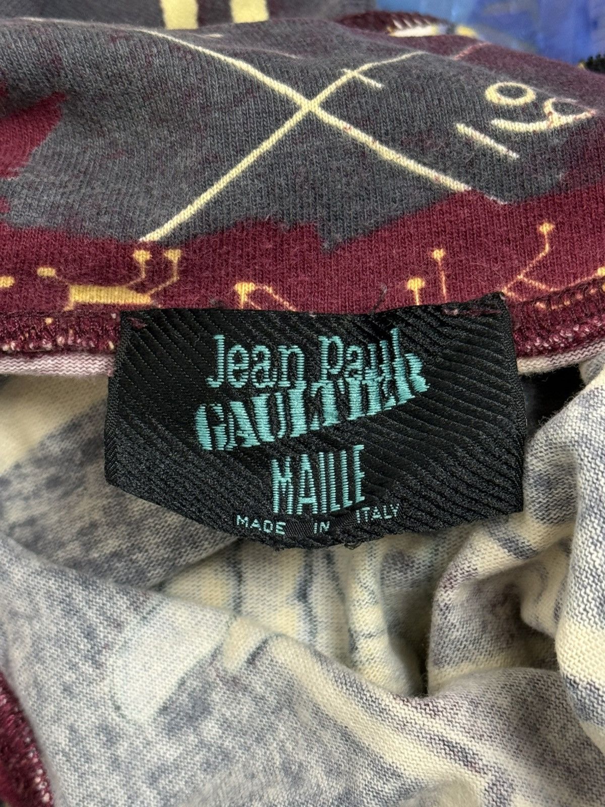 Jean Paul Gaultier 90s Vintage Jean Paul Gaultier Psychedelic Rasta Long Sleeve Size US M / EU 48-50 / 2 - 8 Thumbnail