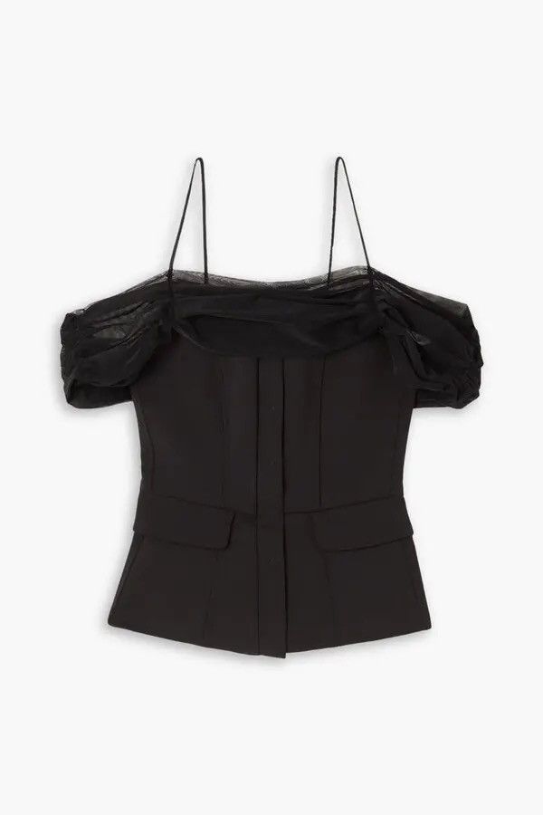 Other Renaissance : cold shoulder tulle trimmed top Size XS / US 0-2 / IT 36-38 - 3 Thumbnail