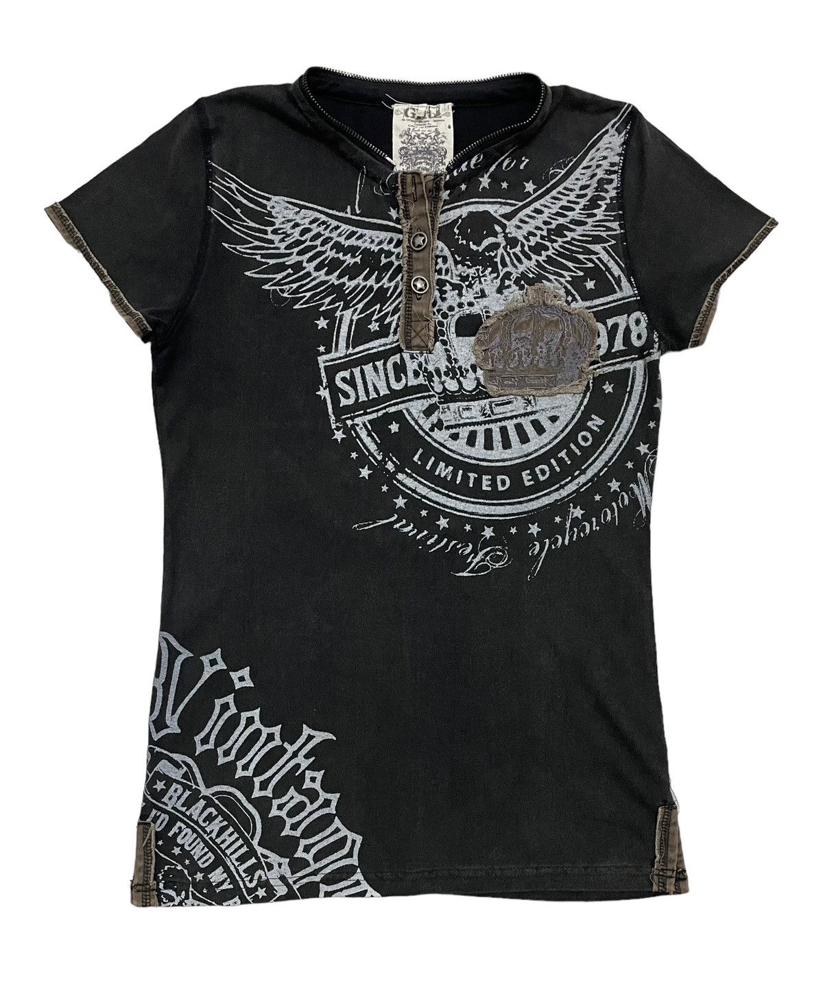 Japanese Brand Japanese Brand Glitz Motorcycle Festival Hooded Tshirt Size M / US 6-8 / IT 42-44 - 4 Thumbnail