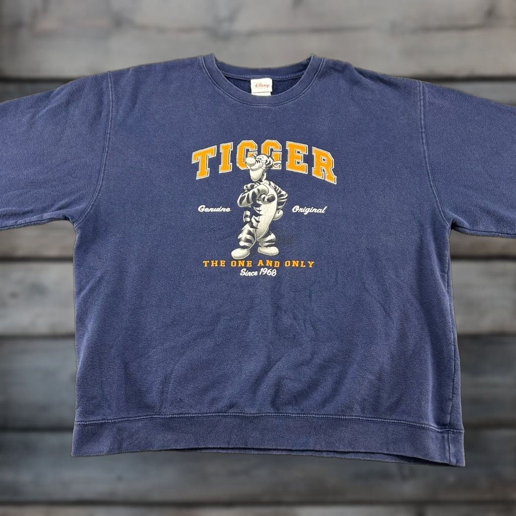 Disney VINTAGE Disney Winnie The Pooh Sweatshirt Mens XL Blue Navy Pullover Graphic Tigger 90s Sweatshirt Mens XL Blue Navy Pullover Graphic Tigger 90s Size US XL / EU 56 / 4 - 1 Thumbnail