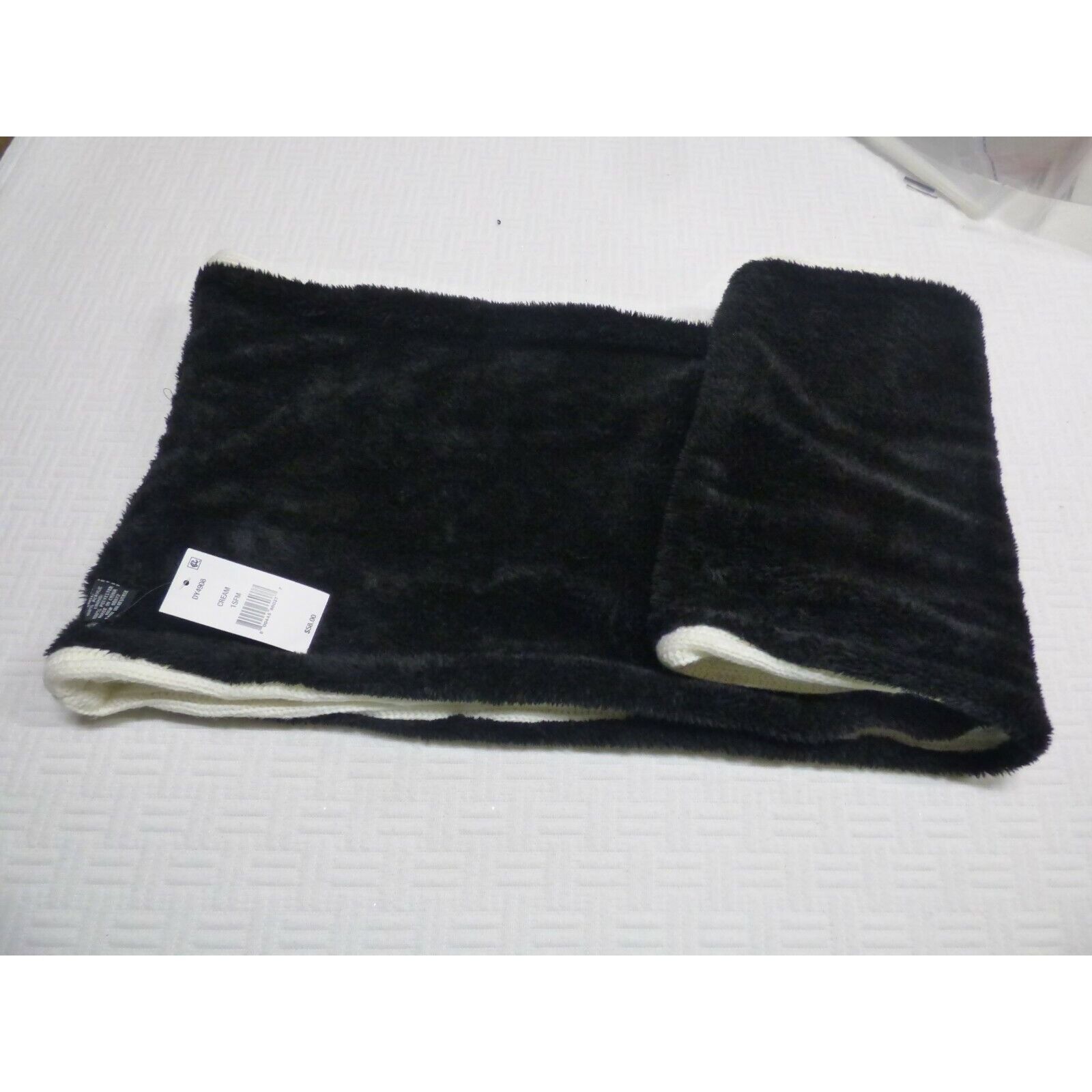 DKNY KNY Fleece-Lined Knit Infinity Scarf, Cream Size ONE SIZE - 8 Thumbnail