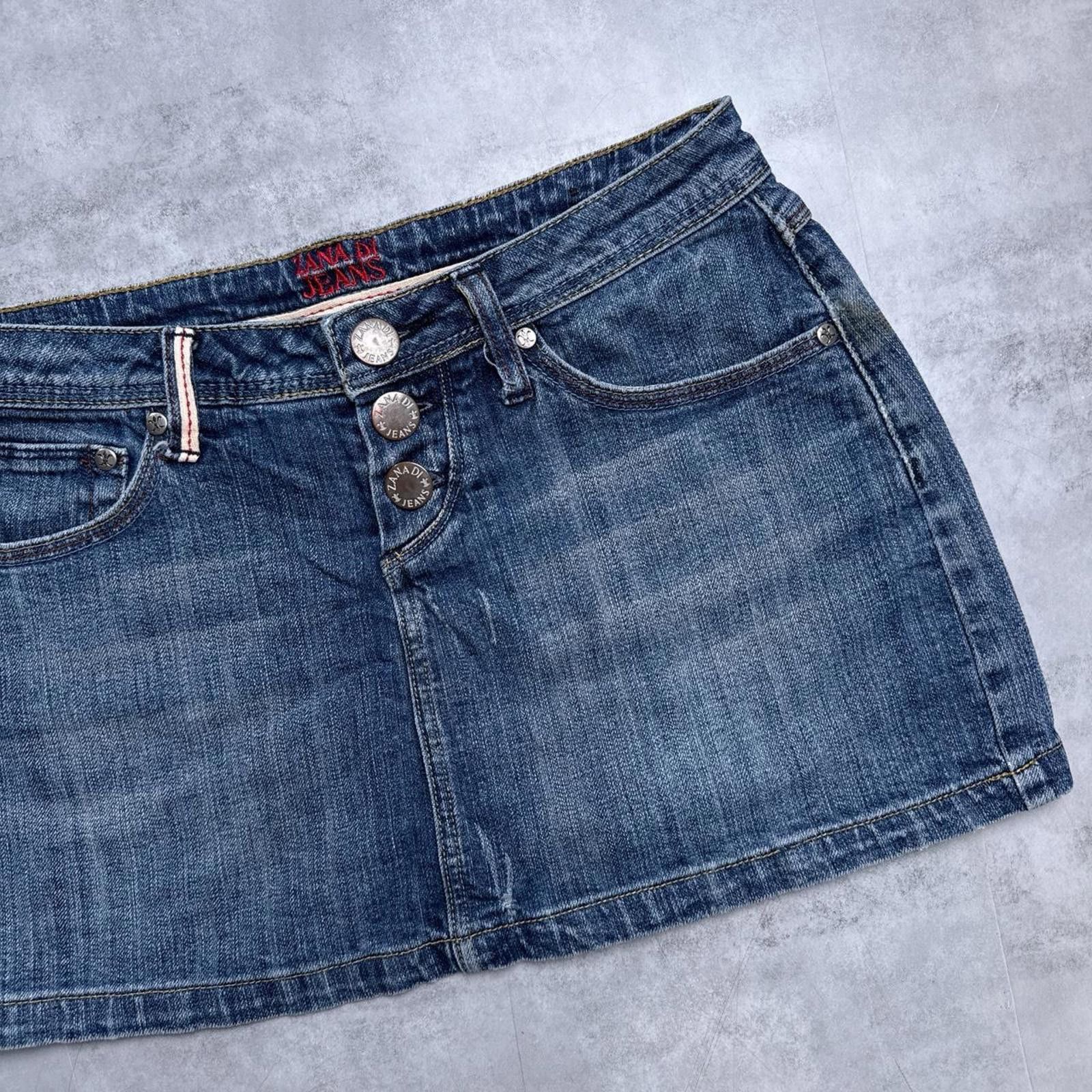 Other Y2K Zana Di Mini Denim Skirt Size 27" / US 4 / IT 40 - 3 Thumbnail