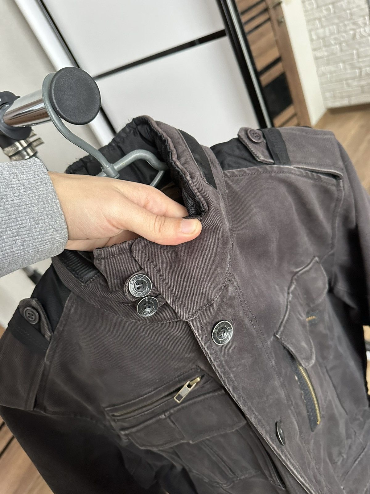 Diesel Diesel Vintage Military Army Cargo Bondage Jacket Size US XL / EU 56 / 4 - 10 Thumbnail
