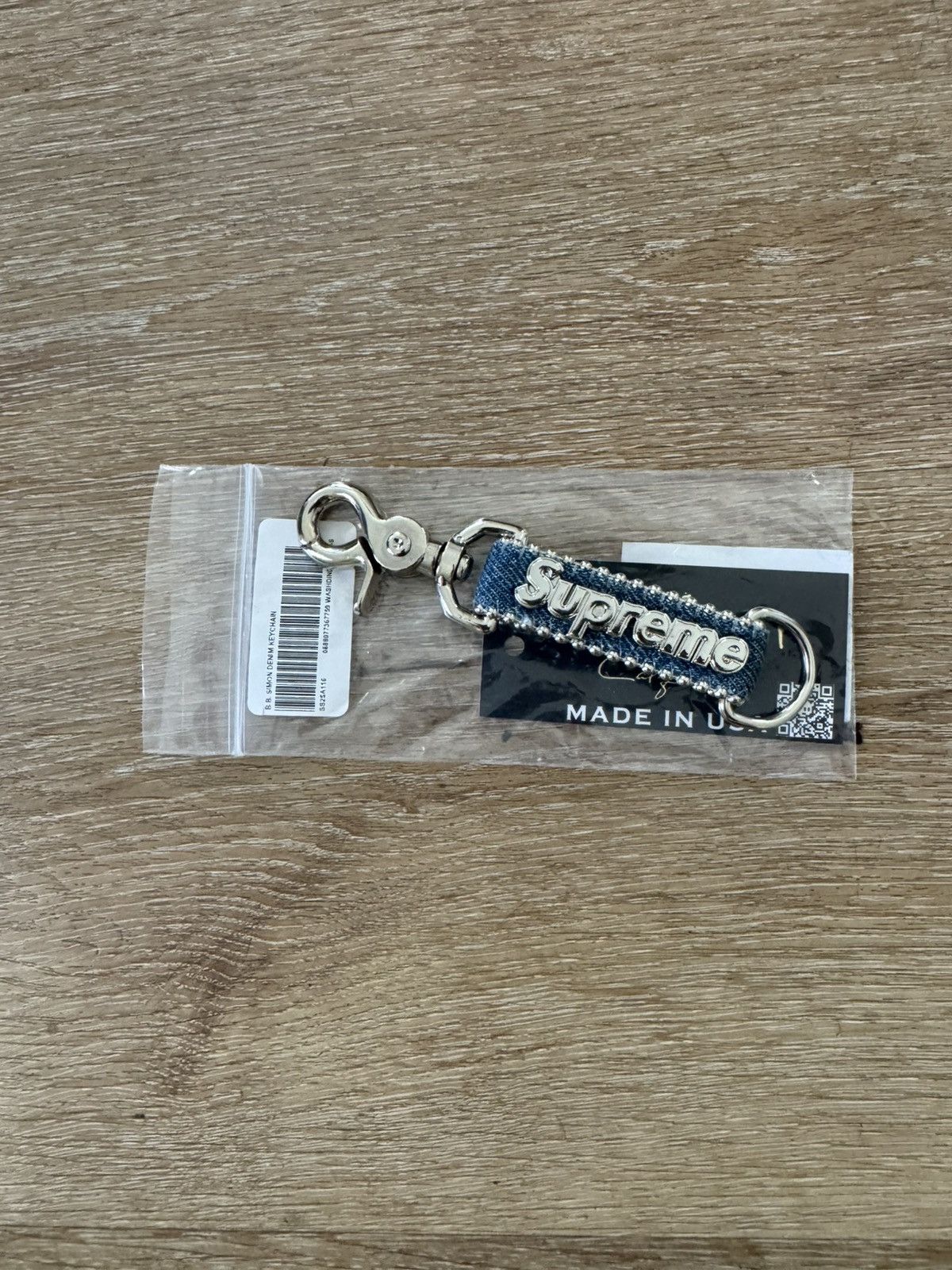 Supreme b.b. Simon Denim Keychain (SS25) - $68
