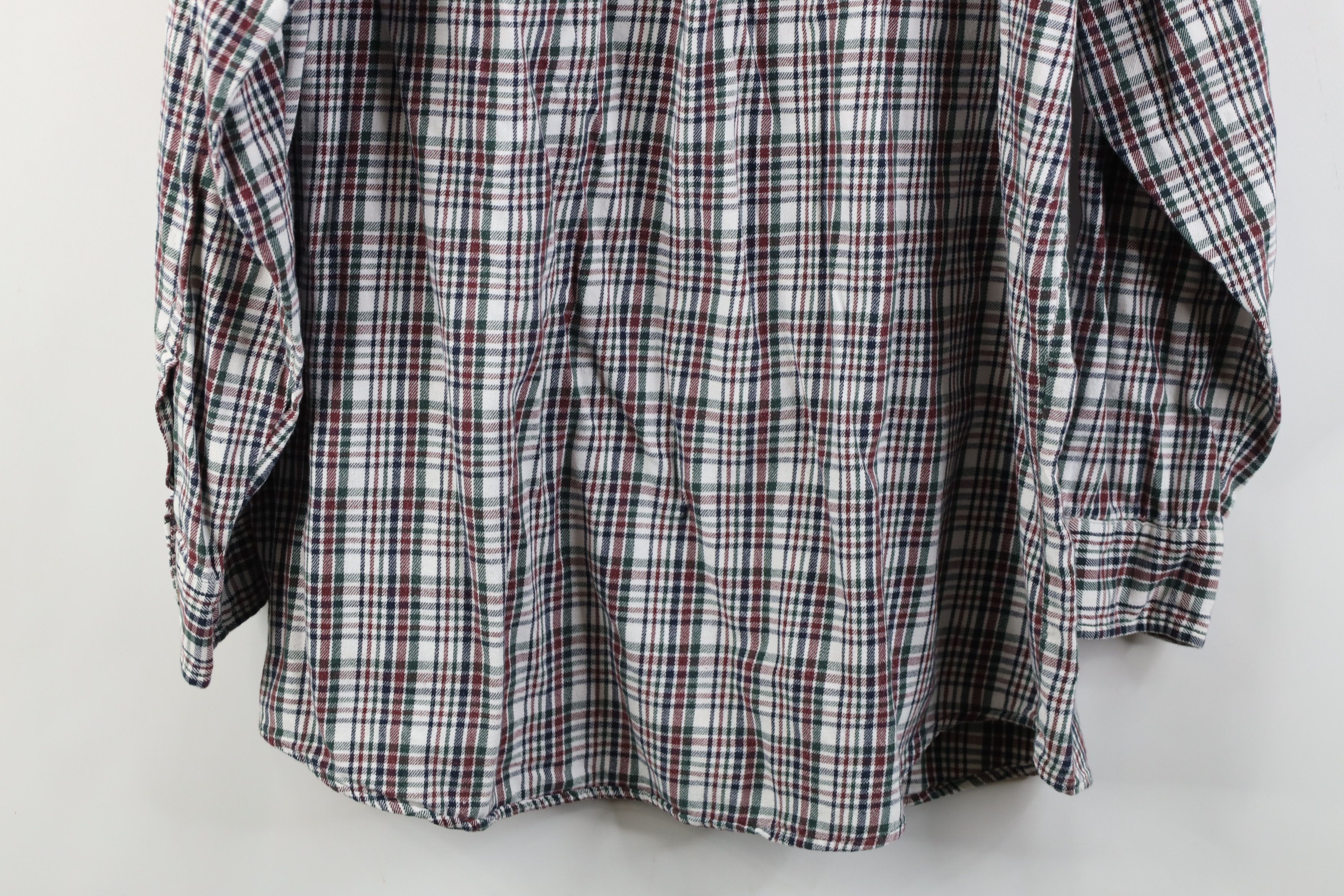Vintage Vintage 90s Streetwear Flannel Collared Button Down Shirt Size US L / EU 52-54 / 3 - 12 Thumbnail