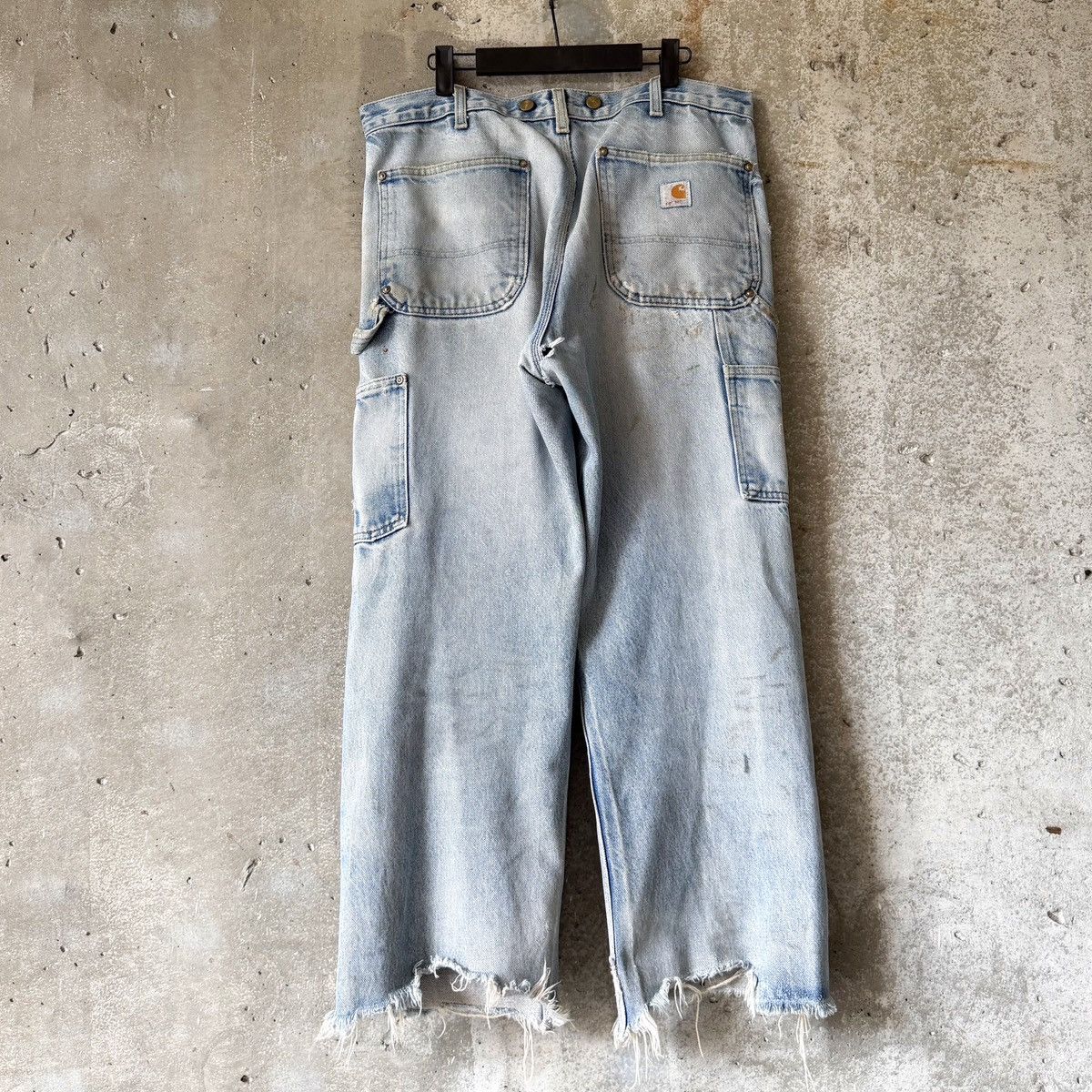 Carhartt Vintage THRASHED Carhartt Double Knee Denim Carpenter Pants Size US 34 / EU 50 - 4 Thumbnail