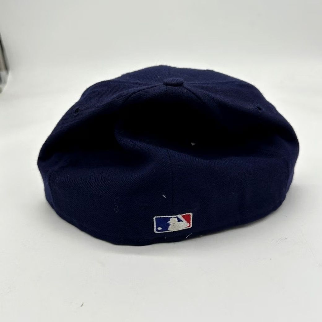 New Era Vintage New Era Milwaukee Brewers 59/50 Fitted Hat Cap 7 1/8 Wool Made USA Men Baseball Cap Blue Size ONE SIZE - 4 Thumbnail