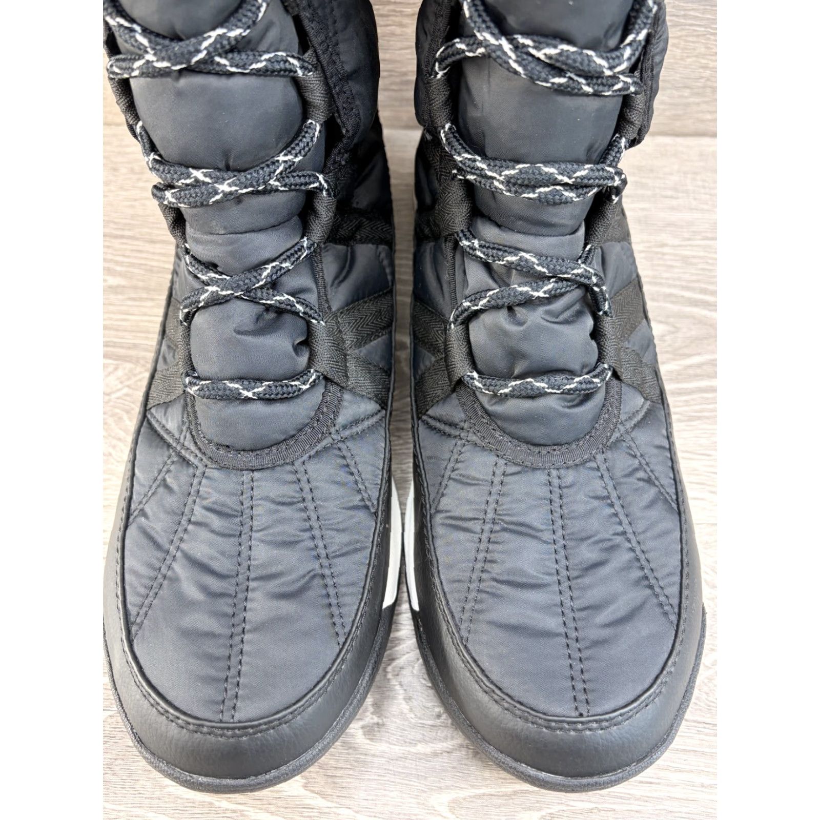 SOREL Sorel Whitney II Plus Tall Waterproof Lace Up Snow Boot Women 11 Black Winter Size US 9 / IT 39 - 3 Thumbnail