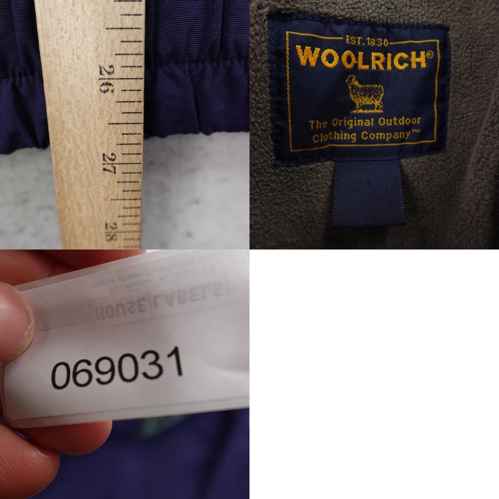 Vintage VINTAGE Woolrich Jacket Men 2XL Navy Blue Windbreaker Coat Full Zip Lined Pockets Zip Front Size US XXL / EU 58 / 5 - 9 Thumbnail