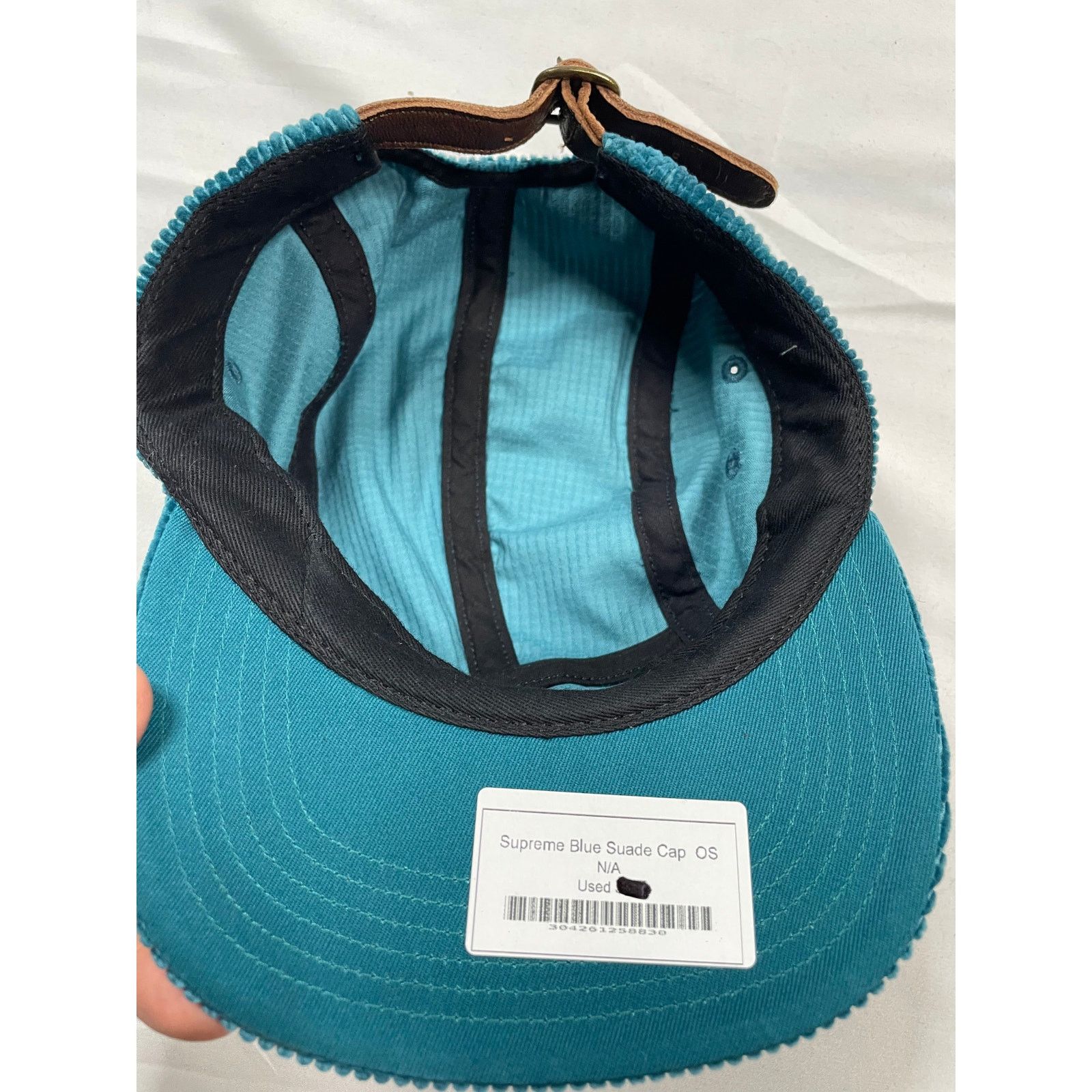Supreme Supreme Blue Suede Cap OS Size ONE SIZE - 4 Thumbnail