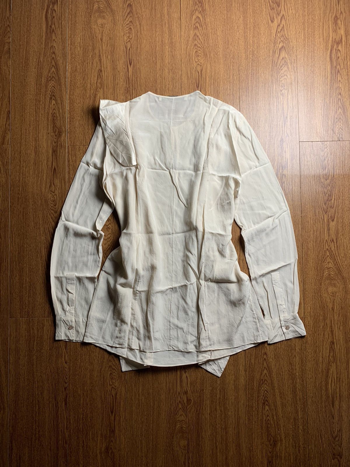 Givenchy Givenchy - Ruffle Silk Blouse Size M / US 6-8 / IT 42-44 - 9 Thumbnail