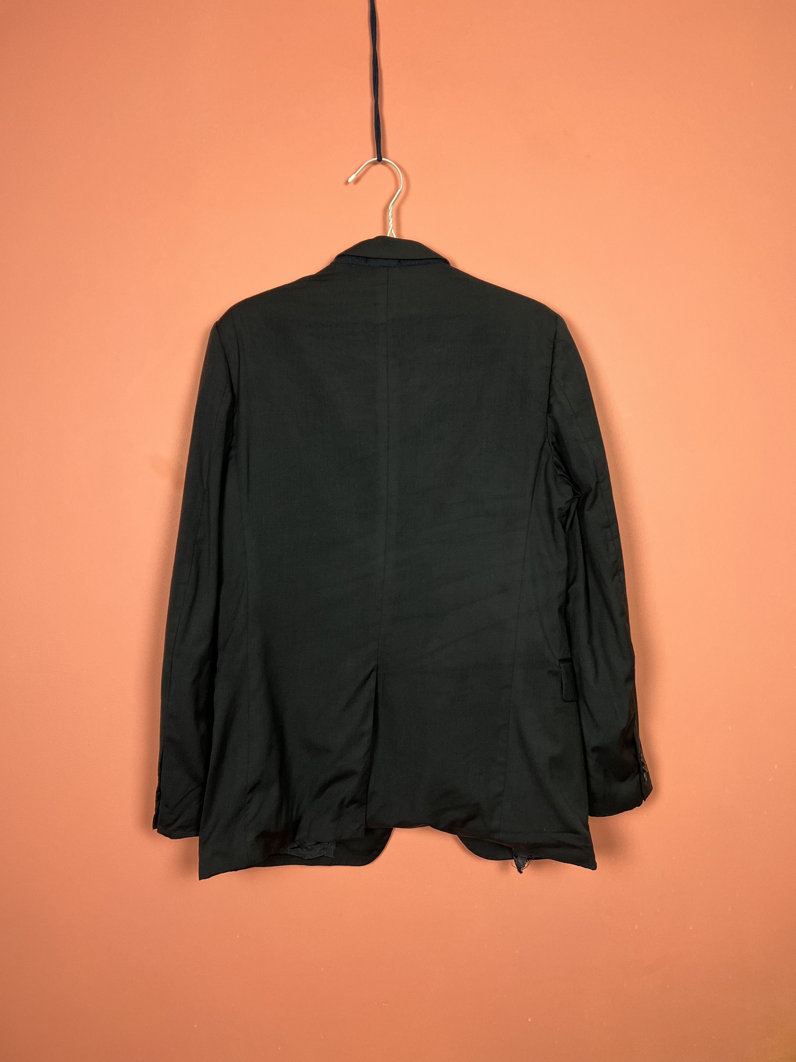 Prada Prada milano classic blazer Italy black designer Size 50R - 3 Thumbnail