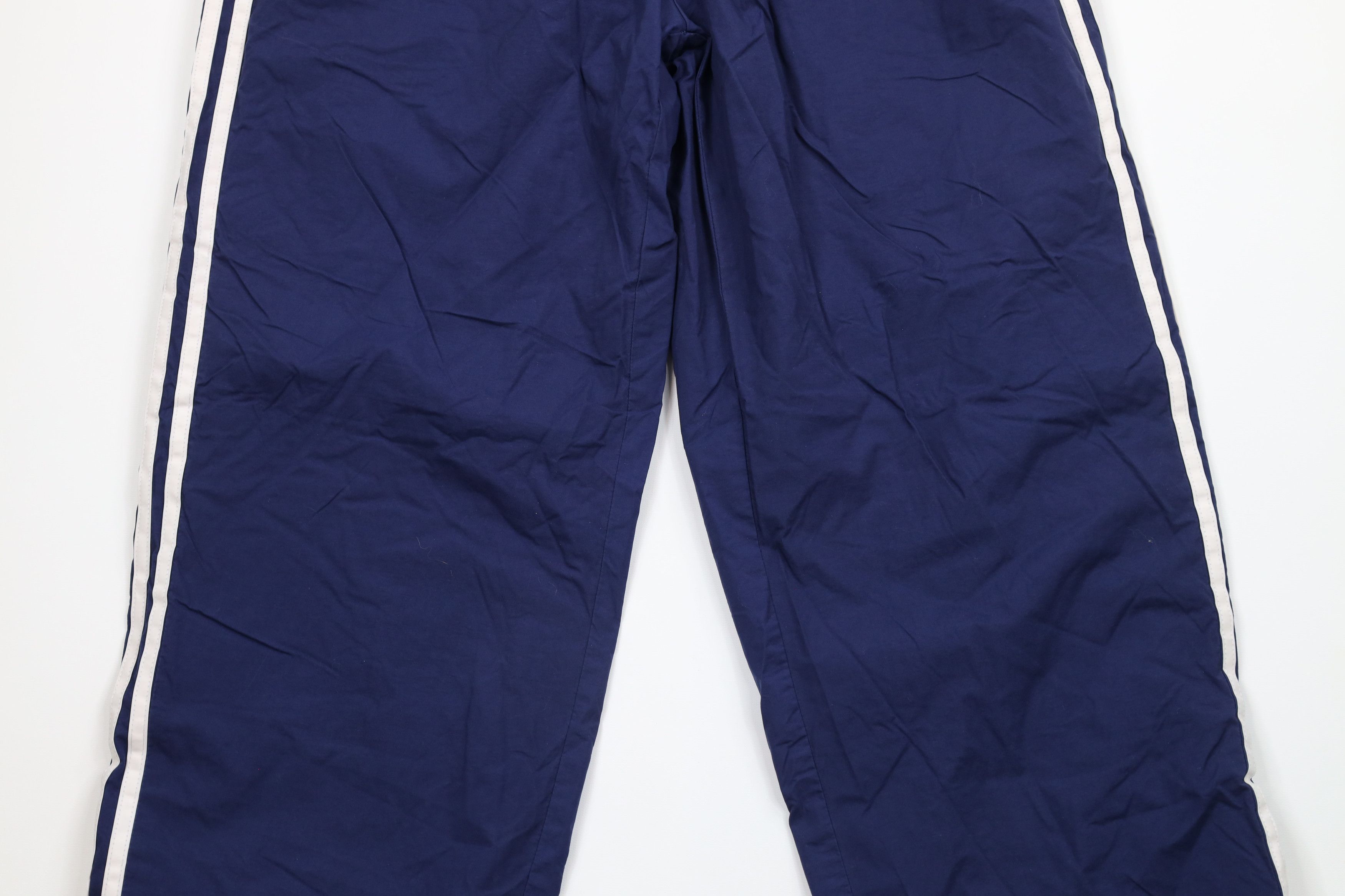 Adidas × Vintage Vintage 90s Adidas Out Striped Lined Wide Leg Pants Blue Size US 36 / EU 52 - 3 Thumbnail
