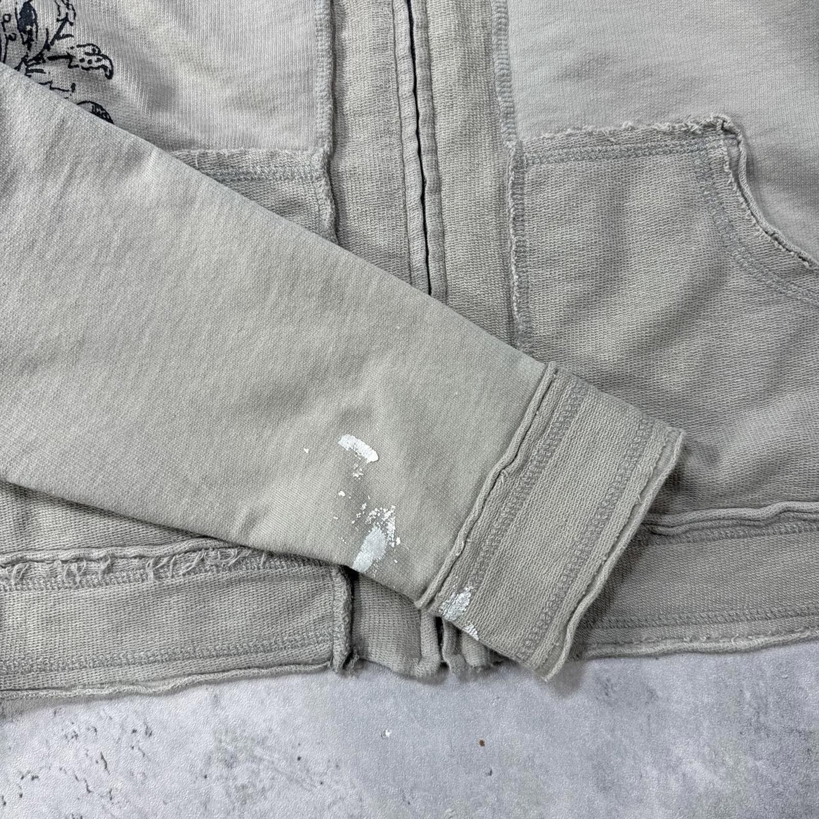Other Y2K Ellemenno Grunge 00s Zip Up Beige Jacket Size XL / US 12-14 / IT 48-50 - 8 Thumbnail