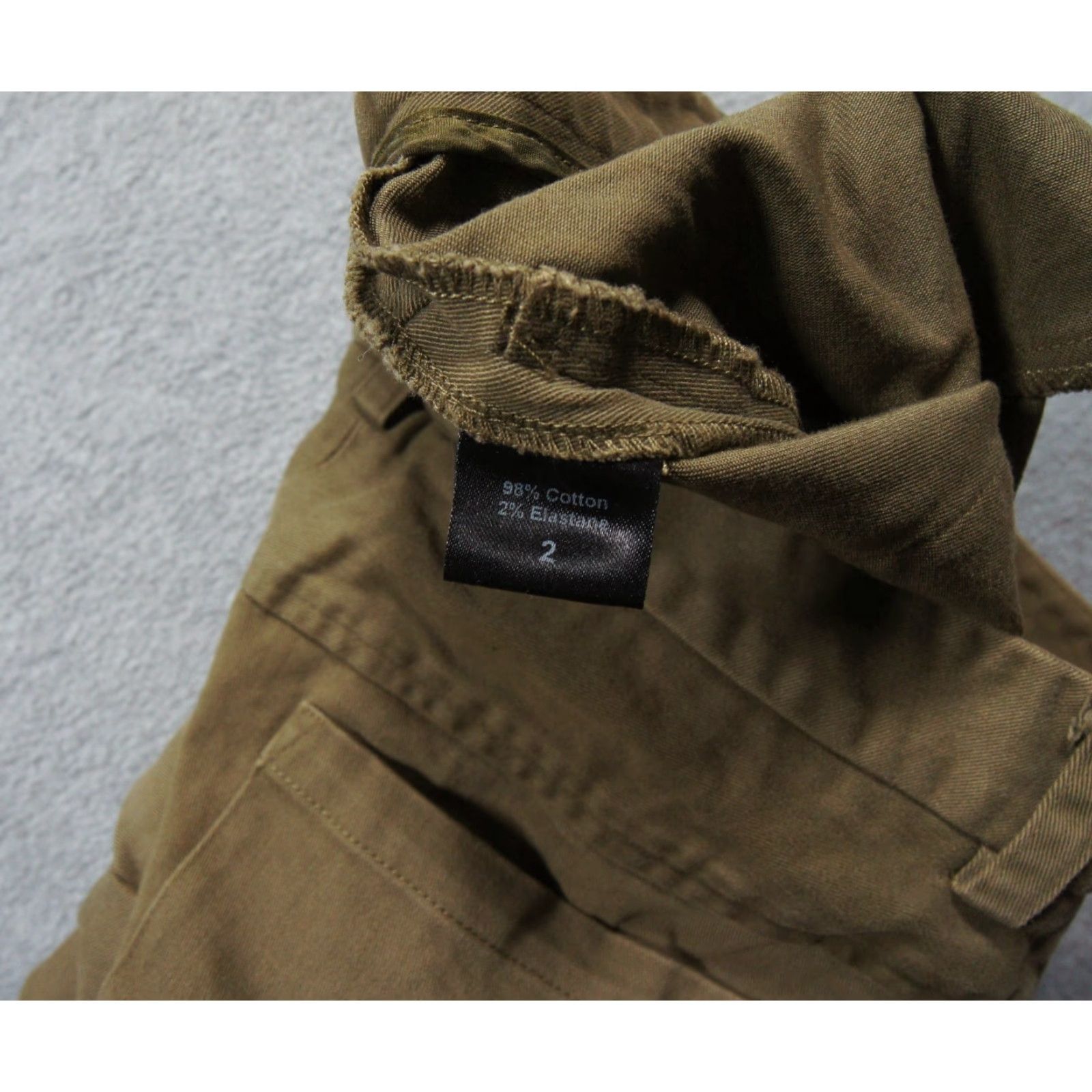 Vintage Jenny Kayne Shorts Womens 2 Green 3.5" Inseam Exposed Buttons Stretch Casual Chino Pockets 2-Button Rise Mid Vintage No Mens Womens Size 26" / US 2 / IT 38 - 5 Thumbnail