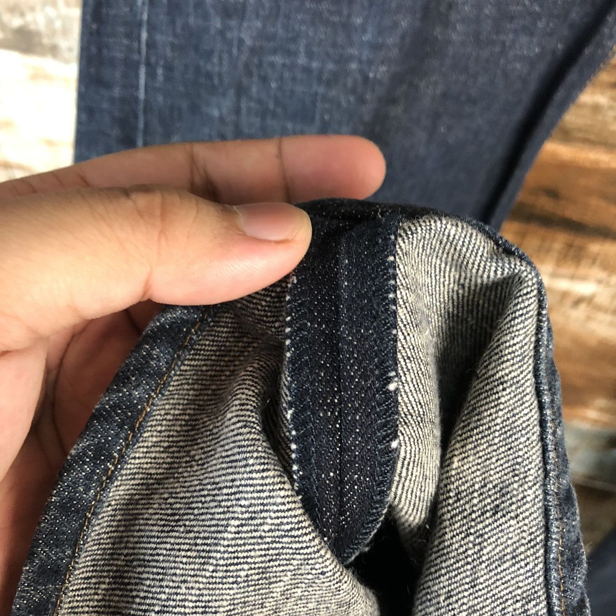 Japanese Brand DL Dani Nate double waist Black Denim Pants #C614 Size US 29 - 10 Thumbnail
