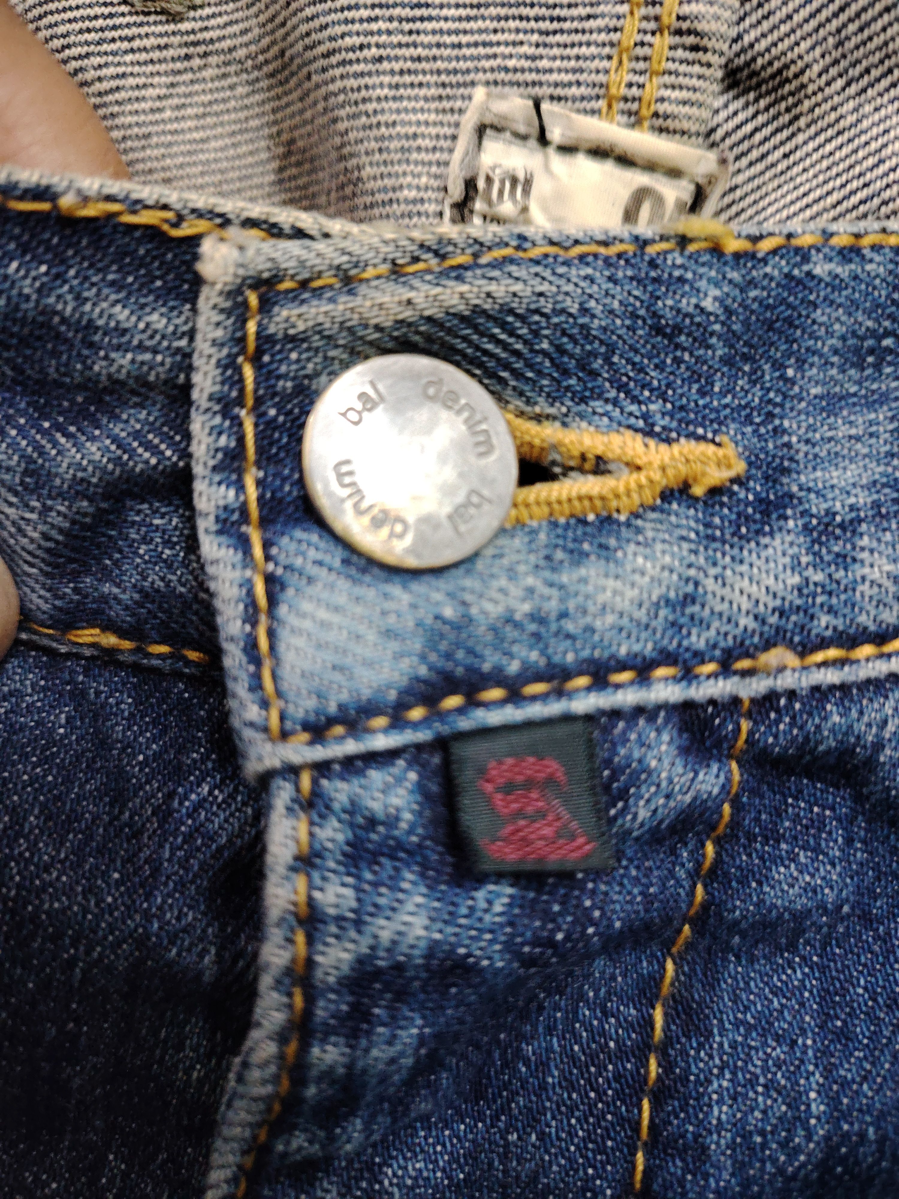 BAL 💥BEST OFFER💥VINTAGE BAL DENIM BUDDY DISTRESSED DENIM Size US 32 / EU 48 - 13 Thumbnail
