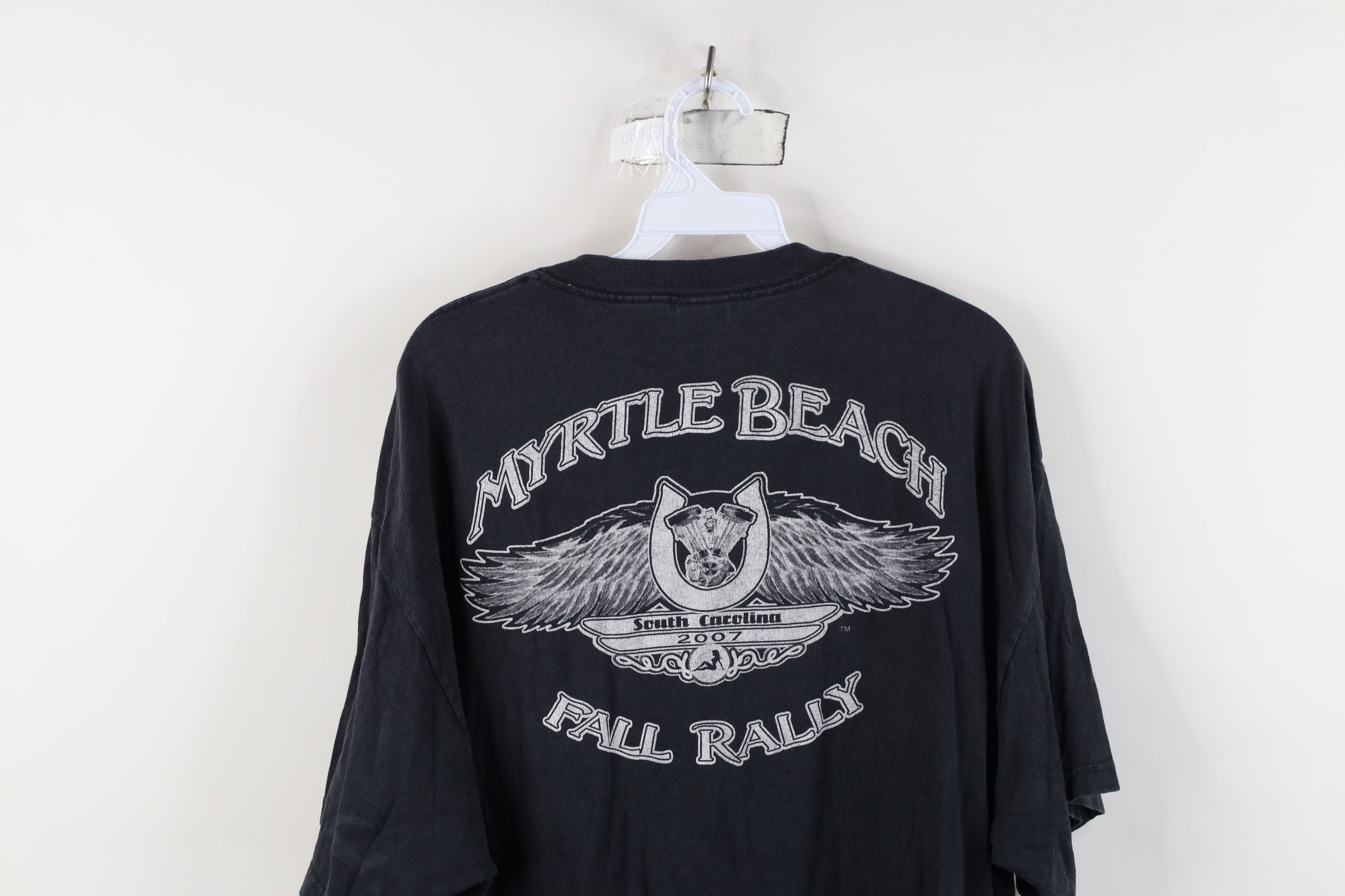 Vintage Vintage Y2K 2007 Myrtle Beach Fall Rally Motorcycle T-Shirt Size US XL / EU 56 / 4 - 12 Thumbnail