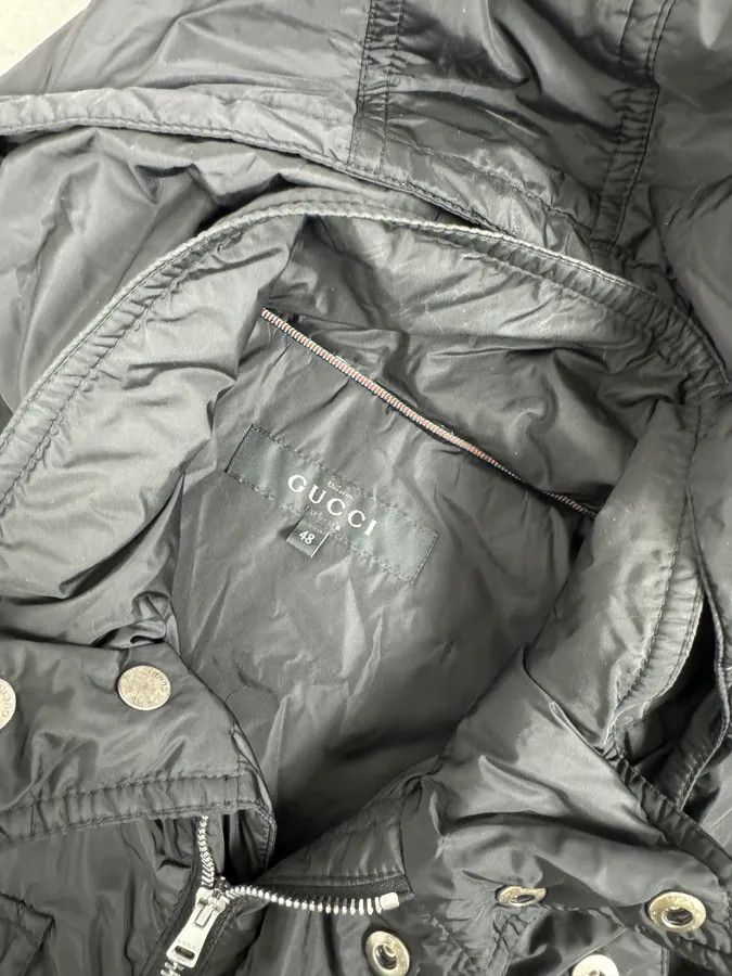 Gucci AW2013 Gucci Black Long Windbreaker Hooded Jacket Size US M / EU 48-50 / 2 - 8 Thumbnail
