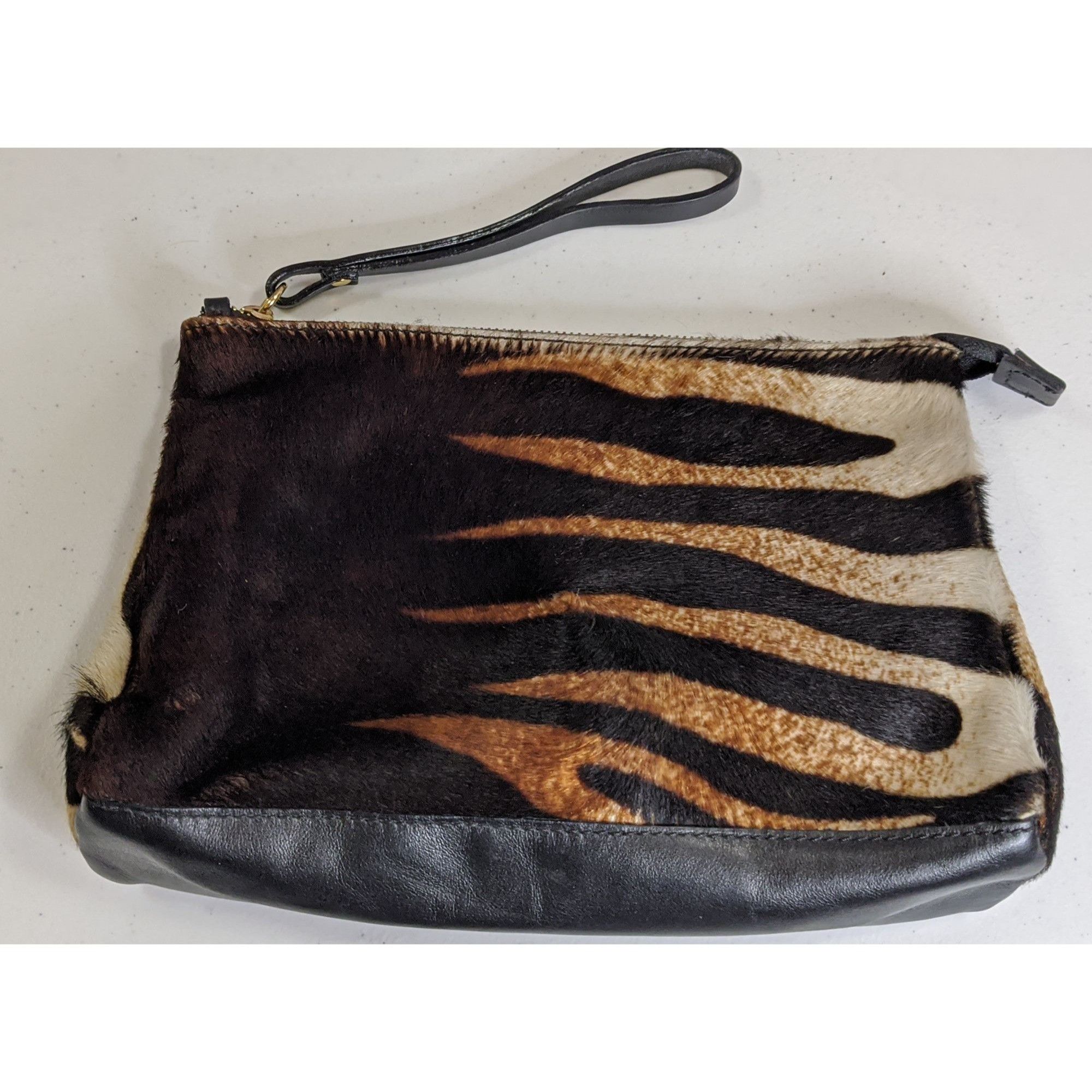 Other Vintage Cavalcanti Genuine Leather/Fur Zebra Print Wristlet Size ONE SIZE - 1 Thumbnail