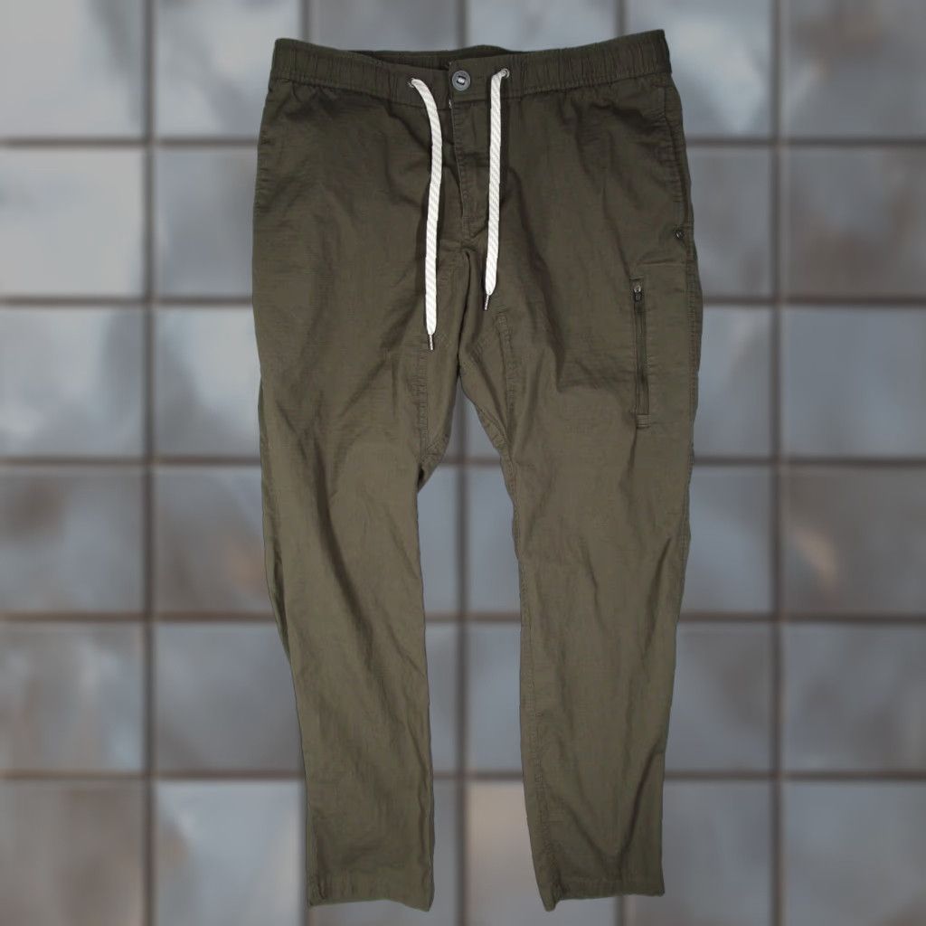 Vuori Vuori Pants Men Large Green Ripstop Organic Cotton V412 Active Work Casual 32x31 חול? Size US 33 - 1 Thumbnail