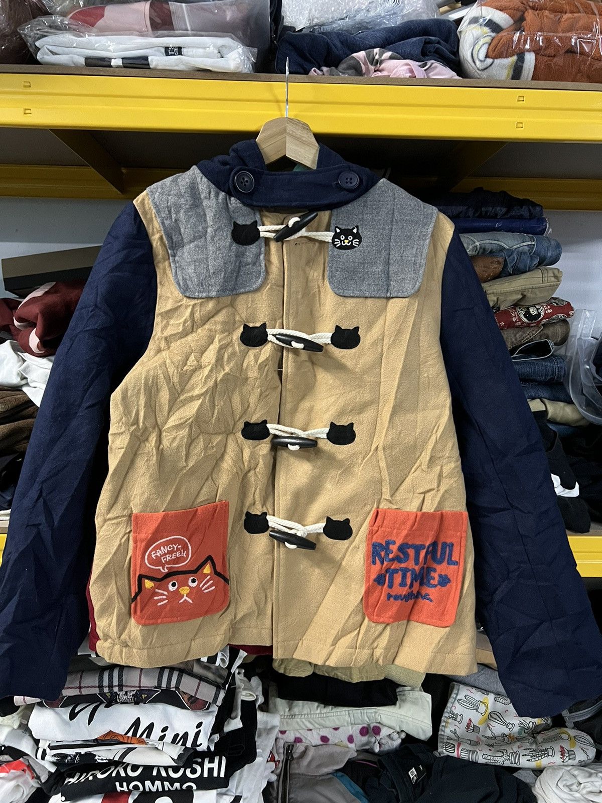 image of Union Made Rough Duffle Jacket in Mix, Men's (Size Small)
