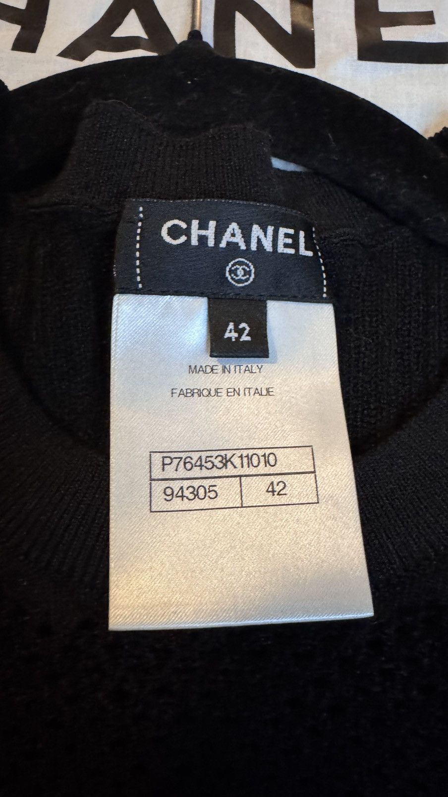 Chanel Chanel Ribbed Knit Top With Mesh Center Panel Size L / US 10 / IT 46 - 5 Thumbnail