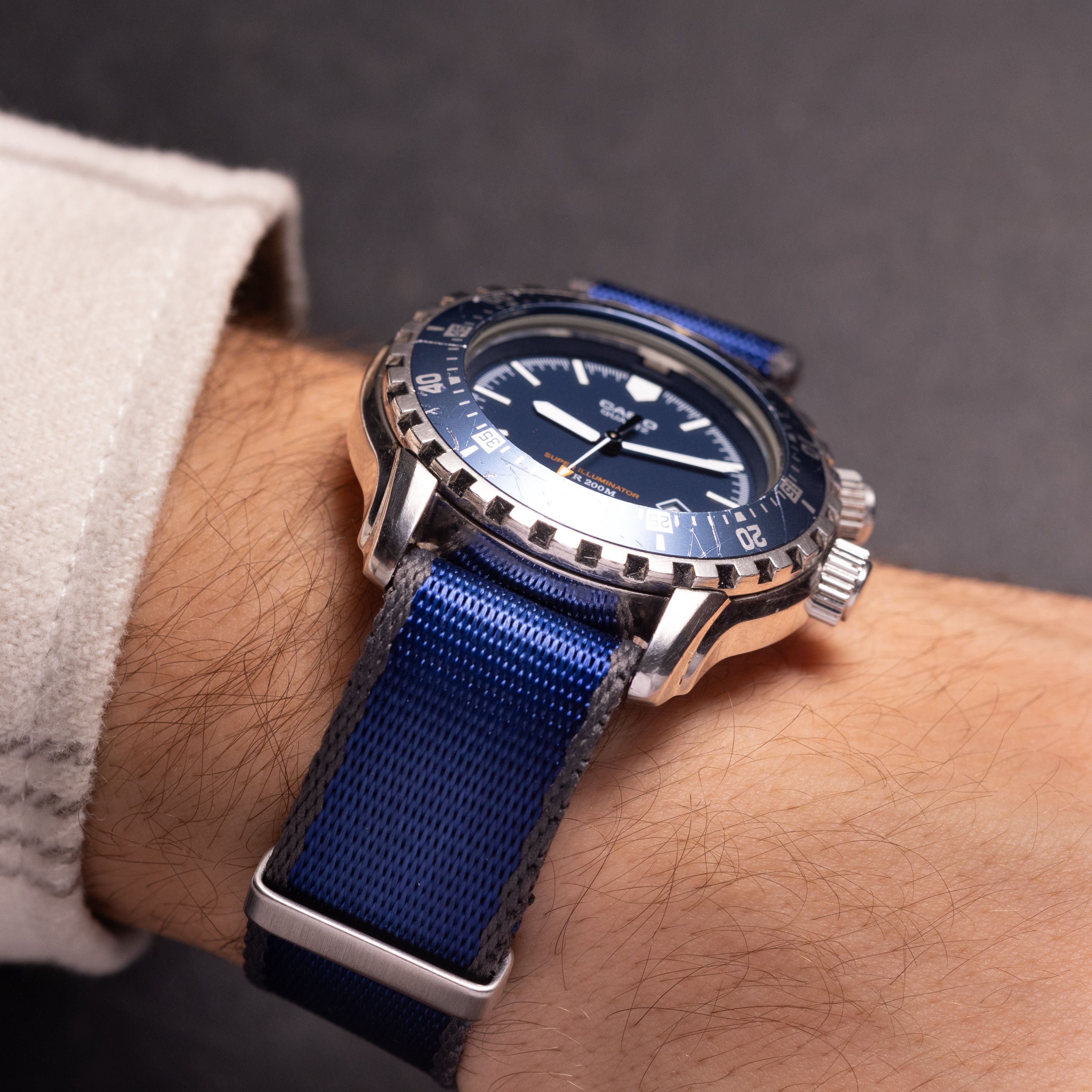 Casio Casio Blue Super Illuminator 1990's Size 40 - 3 Thumbnail