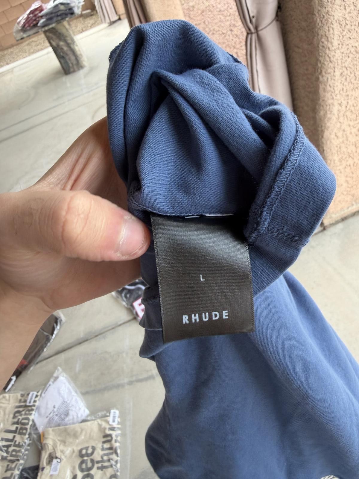 Rhude Rhude Reverse T-Shirt – Blue – Size Large – New With Tags Size US L / EU 52-54 / 3 - 4 Thumbnail