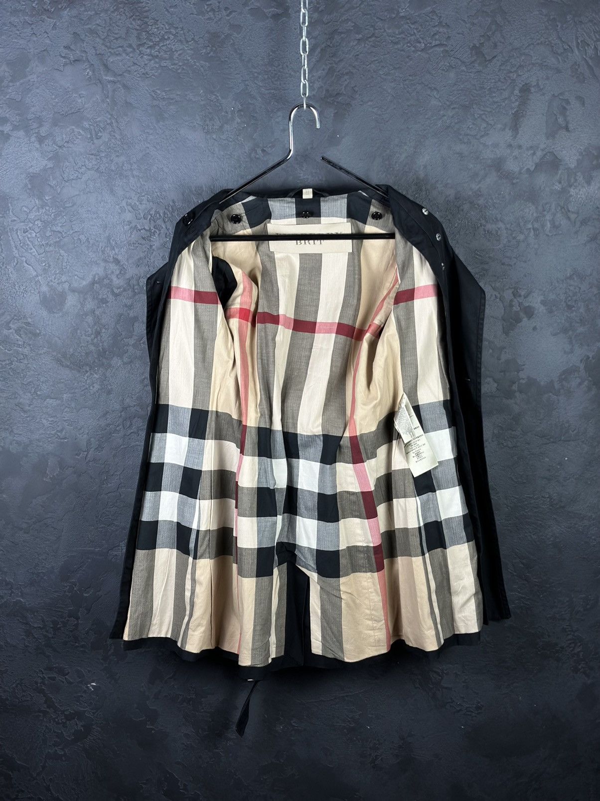 Burberry Burberry Brit Nova Check Neck Light Trench Coat Jacket Size M / US 6-8 / IT 42-44 - 11 Thumbnail