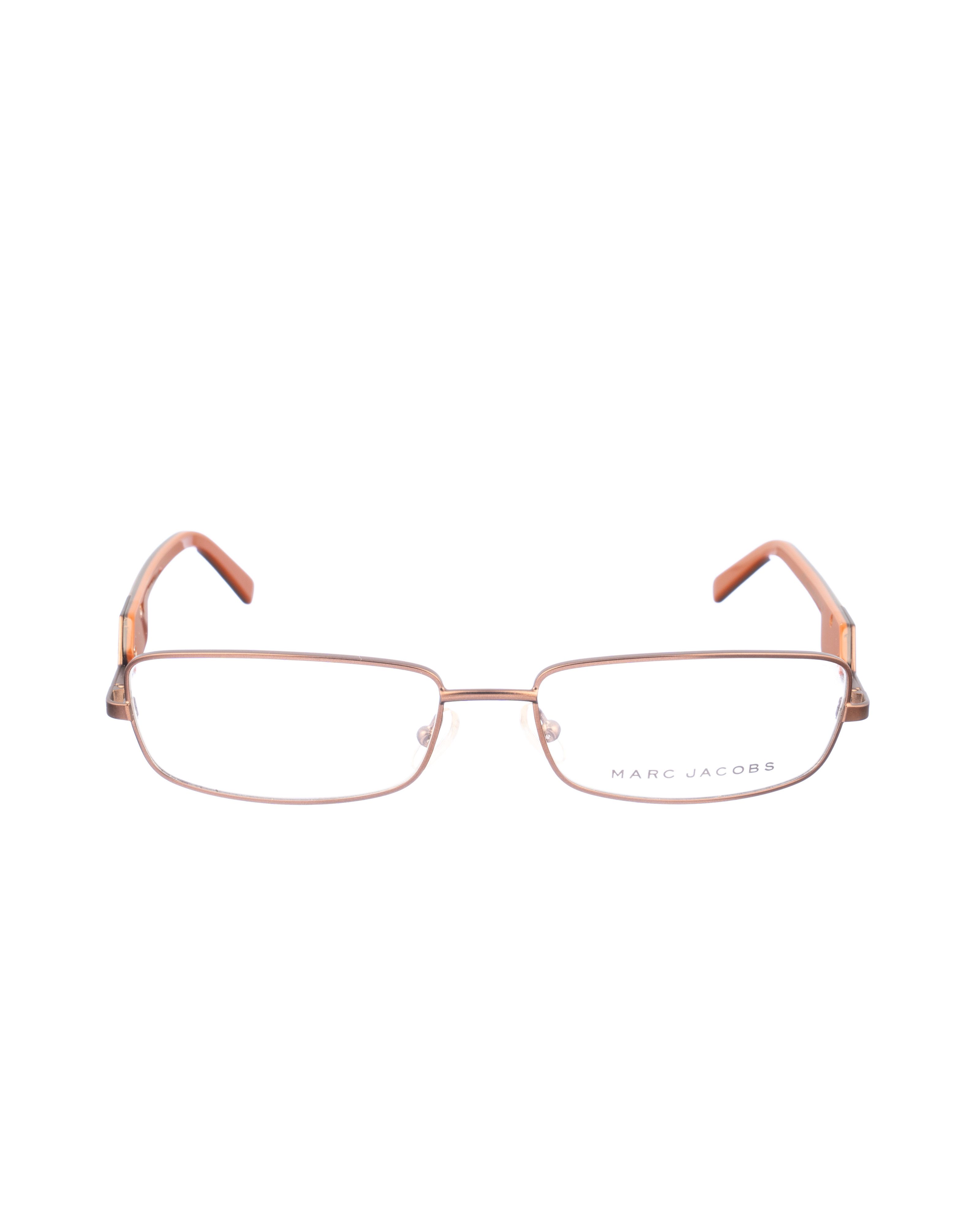 Marc Jacobs 00s Caramel Brown Rectangular Glasses
