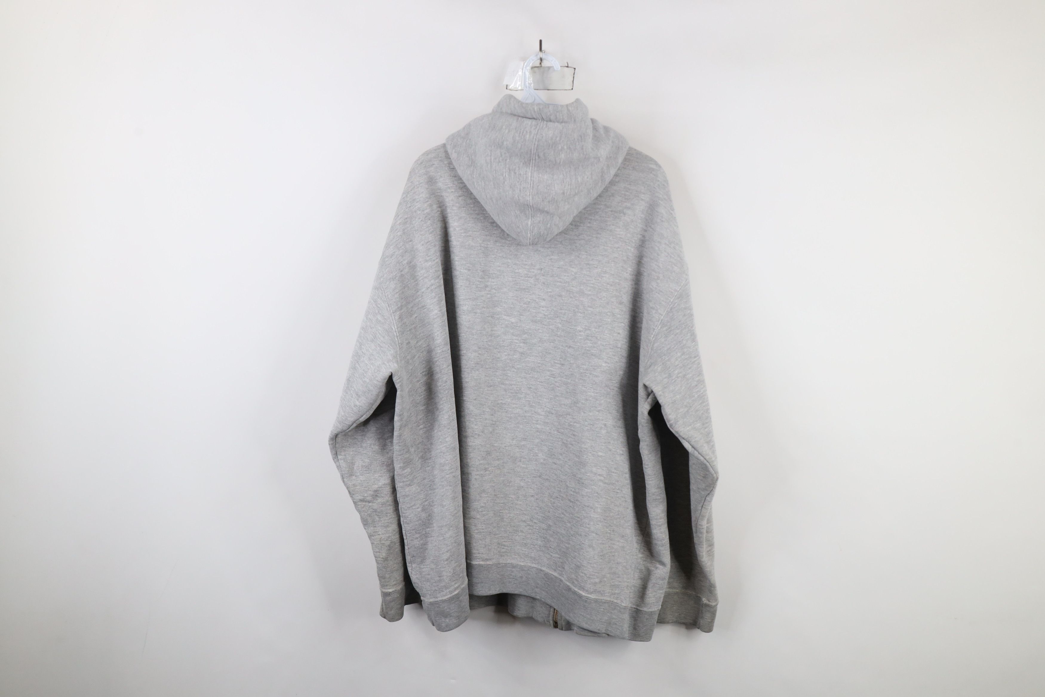 Vintage Vintage 90s Bike Full Zip Hoodie Sweatshirt Heather Gray Size US XL / EU 56 / 4 - 12 Thumbnail