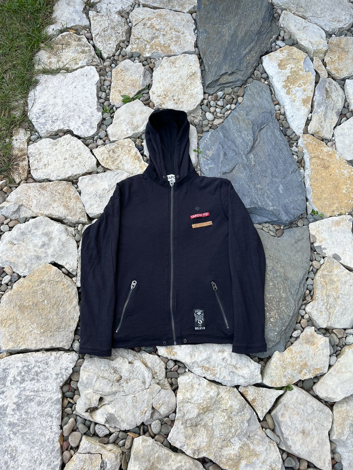 Affliction × Tapout Vintage Tapout y2k long sleeve zip hoodie waffle slim logo Size US M / EU 48-50 / 2 - 2 Thumbnail