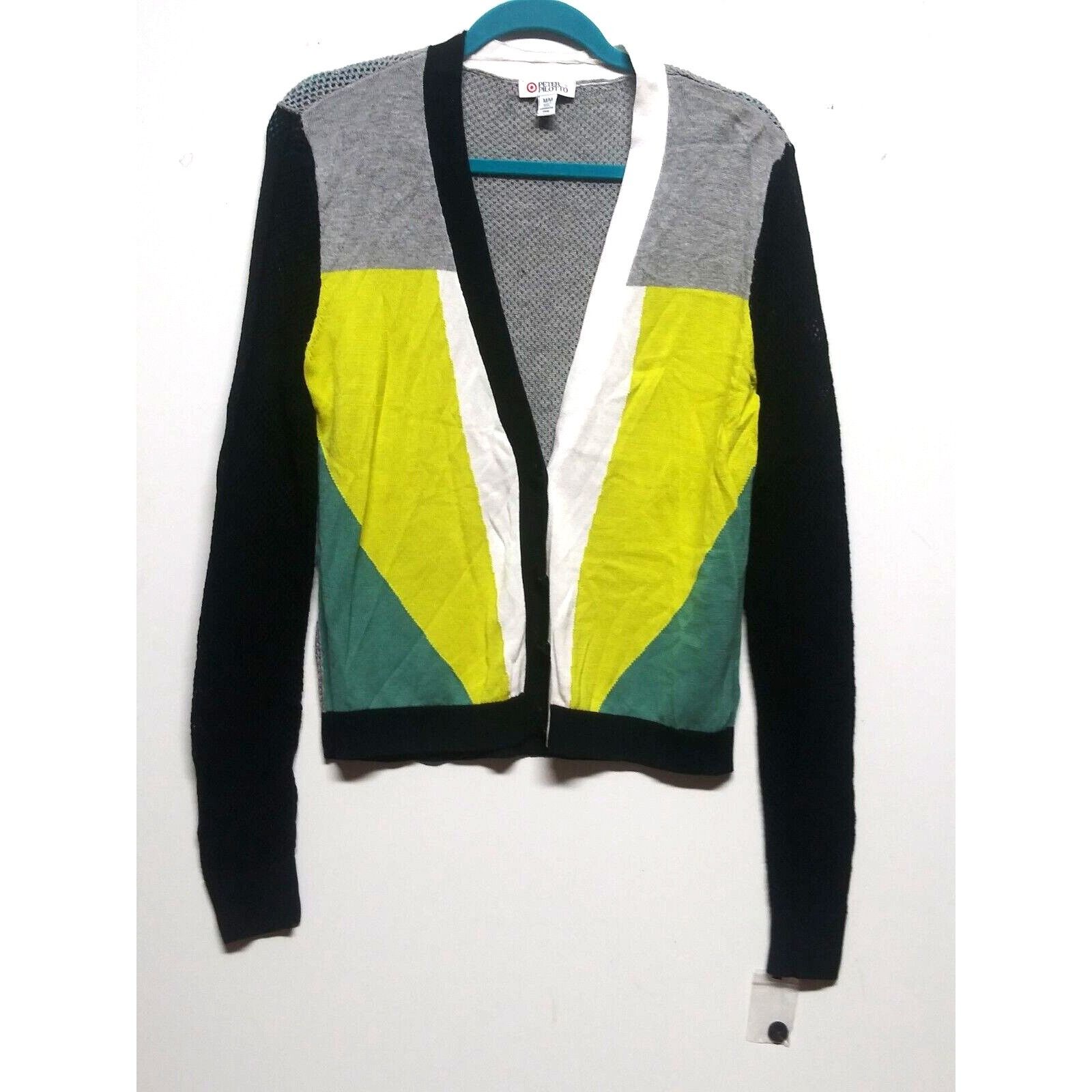Peter Pilotto Peter Pilotto Women Cardigan Sweater M Colorblock Multicolor Size M / US 6-8 / IT 42-44 - 2 Thumbnail