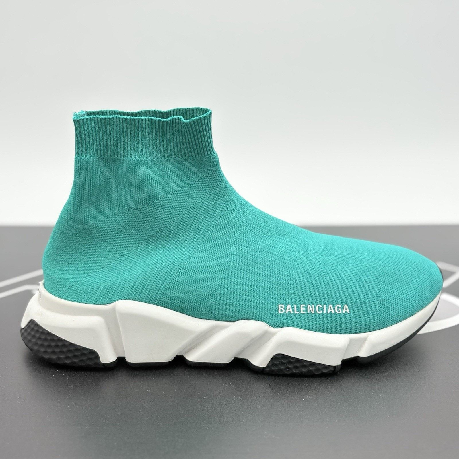 Balenciaga Balenciaga Speed Trainer ' Turquoise ' | GREAT CONDITION! Size US 11 / EU 44 - 2 Thumbnail