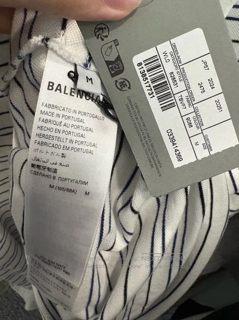 Balenciaga Balenciaga Striped Polo Short Sleeve Size US M / EU 48-50 / 2 - 4 Thumbnail