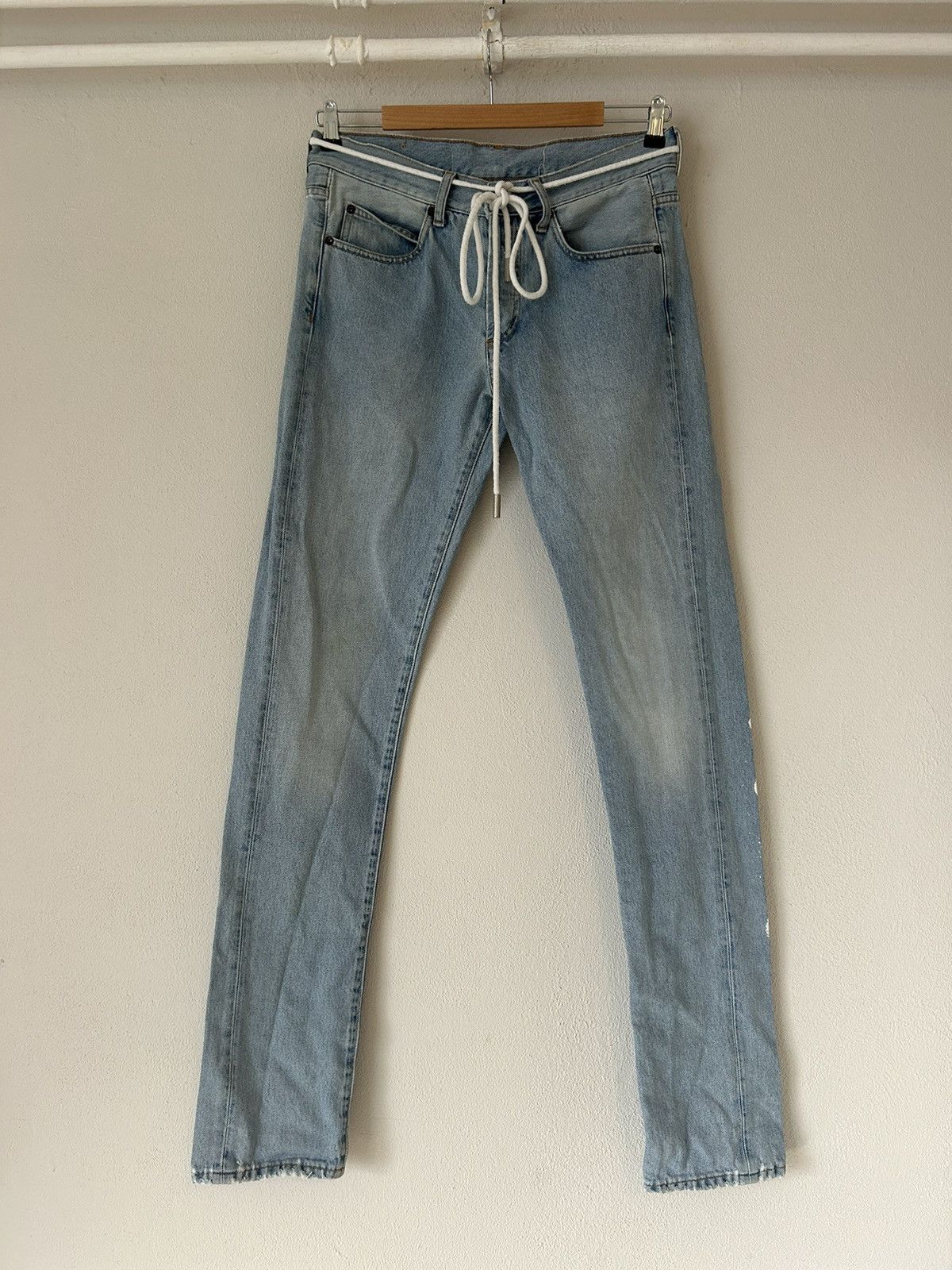 Off-White Diagonal Stripe Jeans Size 30