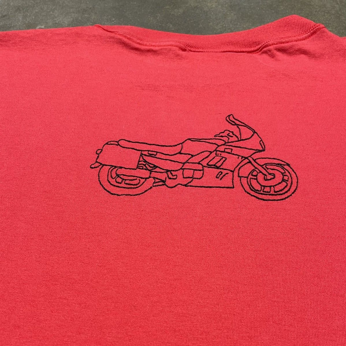 Vintage Vintage 90s Motorcycle Embroidered T-Shirt Single Stitch USA Size US XXL / EU 58 / 5 - 5 Thumbnail