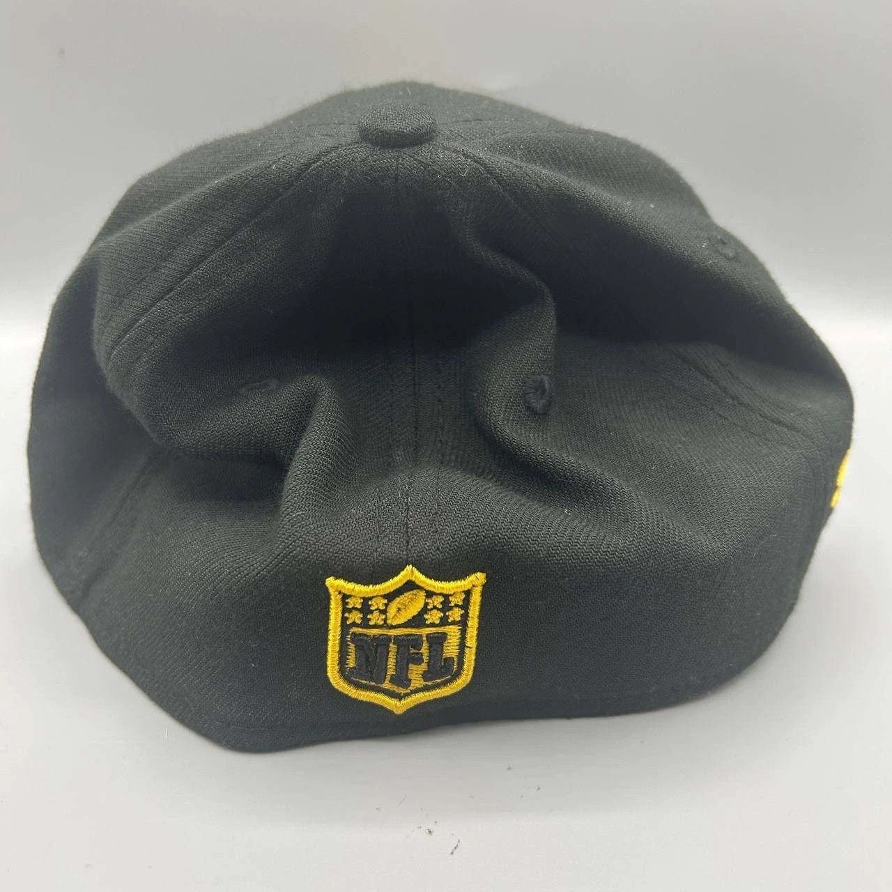 New Era Pittsburgh Steelers Hat Men S-M Black NFL Stretch Fitted Cap Size ONE SIZE - 3 Thumbnail