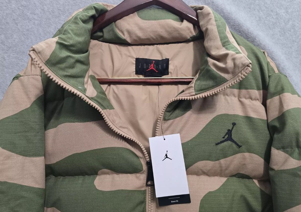Jordan Brand New Nike Air Jordan Camo Down Puffer Jacket Men's Size XL Size US XL / EU 56 / 4 - 7 Thumbnail
